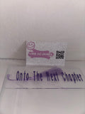 Acrylic Onto The Next Chapter Bookmark - Purple