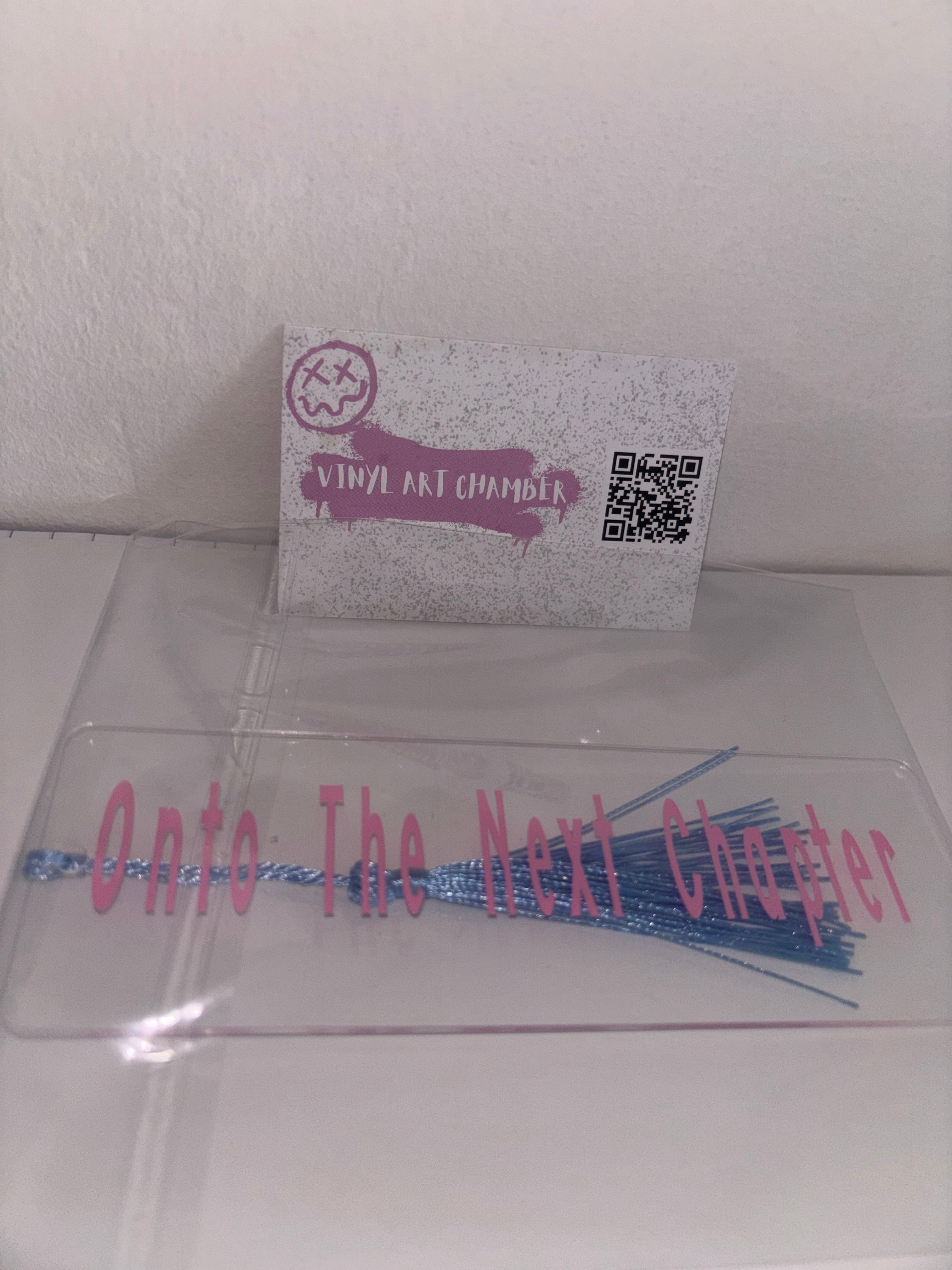 Acrylic Onto The Next Chapter Bookmark - Pink