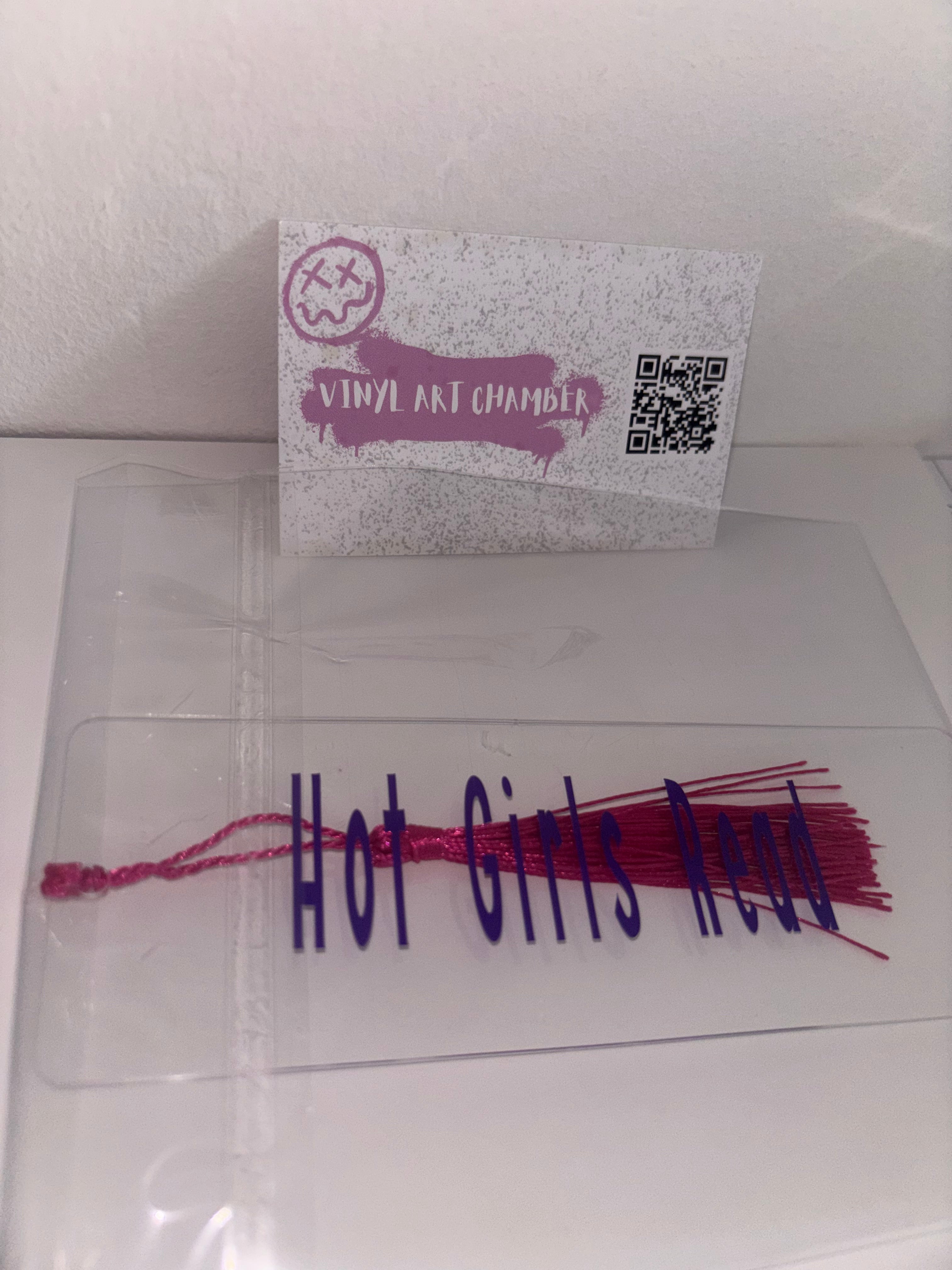 Acrylic Hot Girls Read Bookmark - Purple