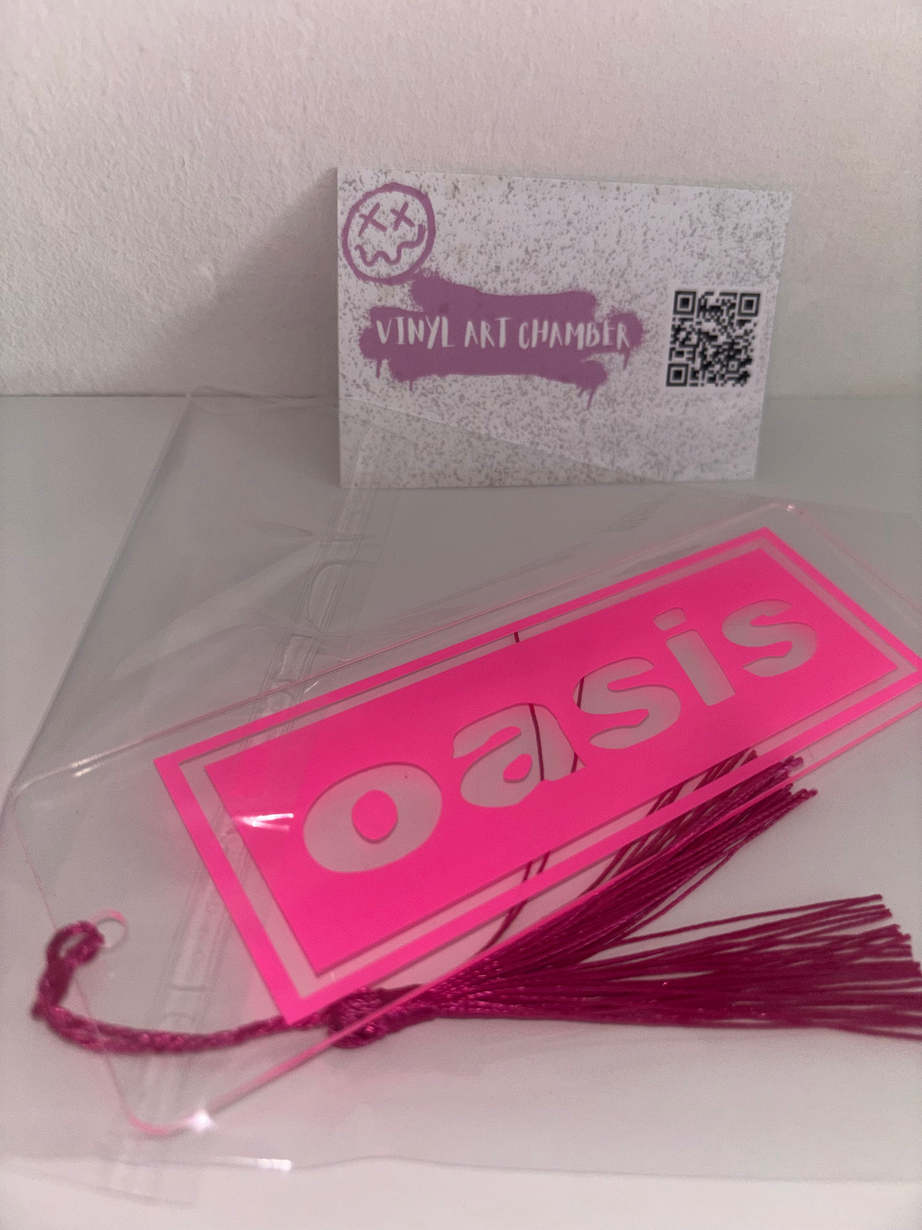 Acrylic Oasis Bookmark - Pink