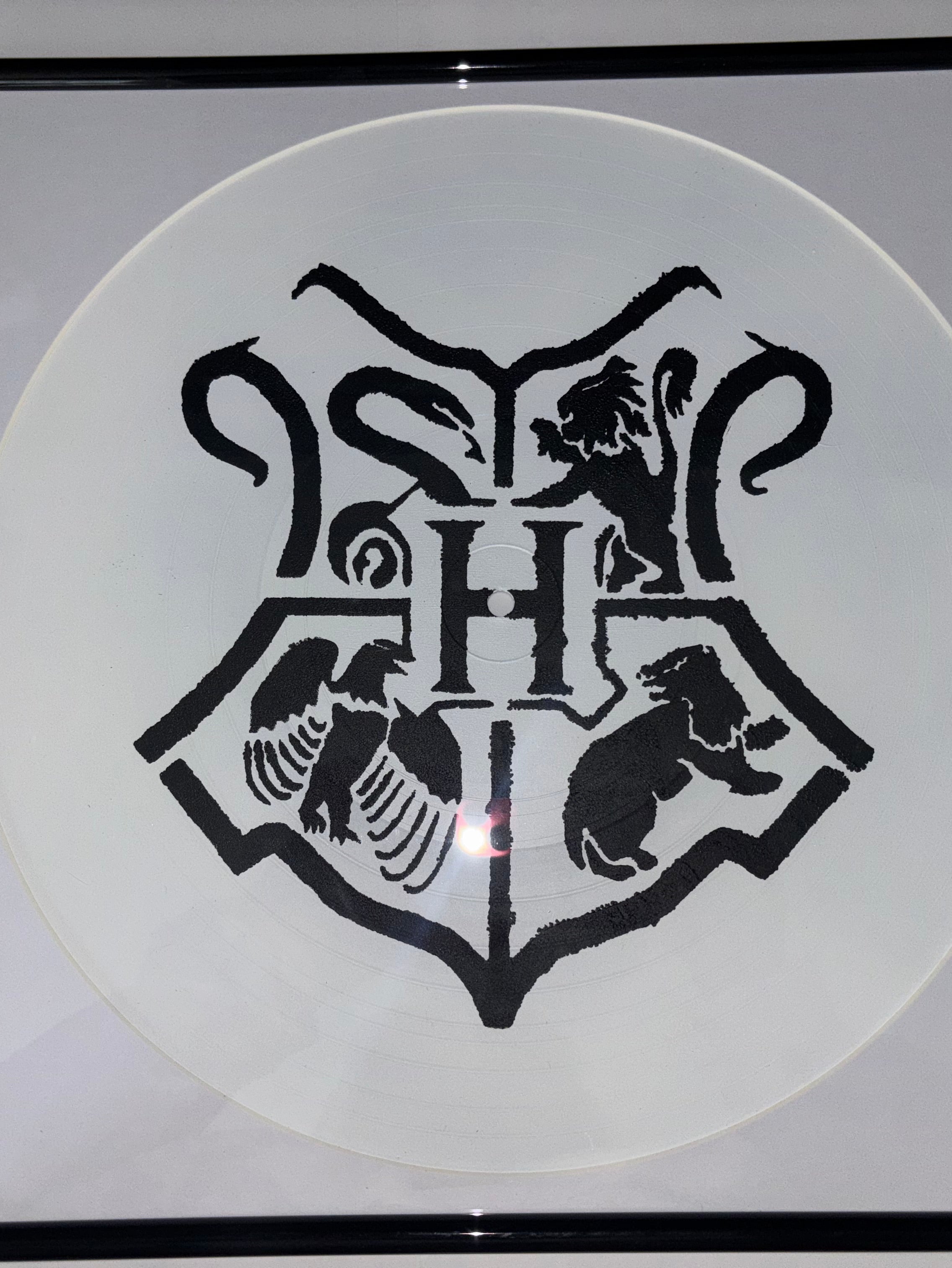 11) Hogwarts Crest Framed Vinyl Art 12” (Imperfect)