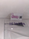 Acrylic Just Keep Reading Bookmark - Purple