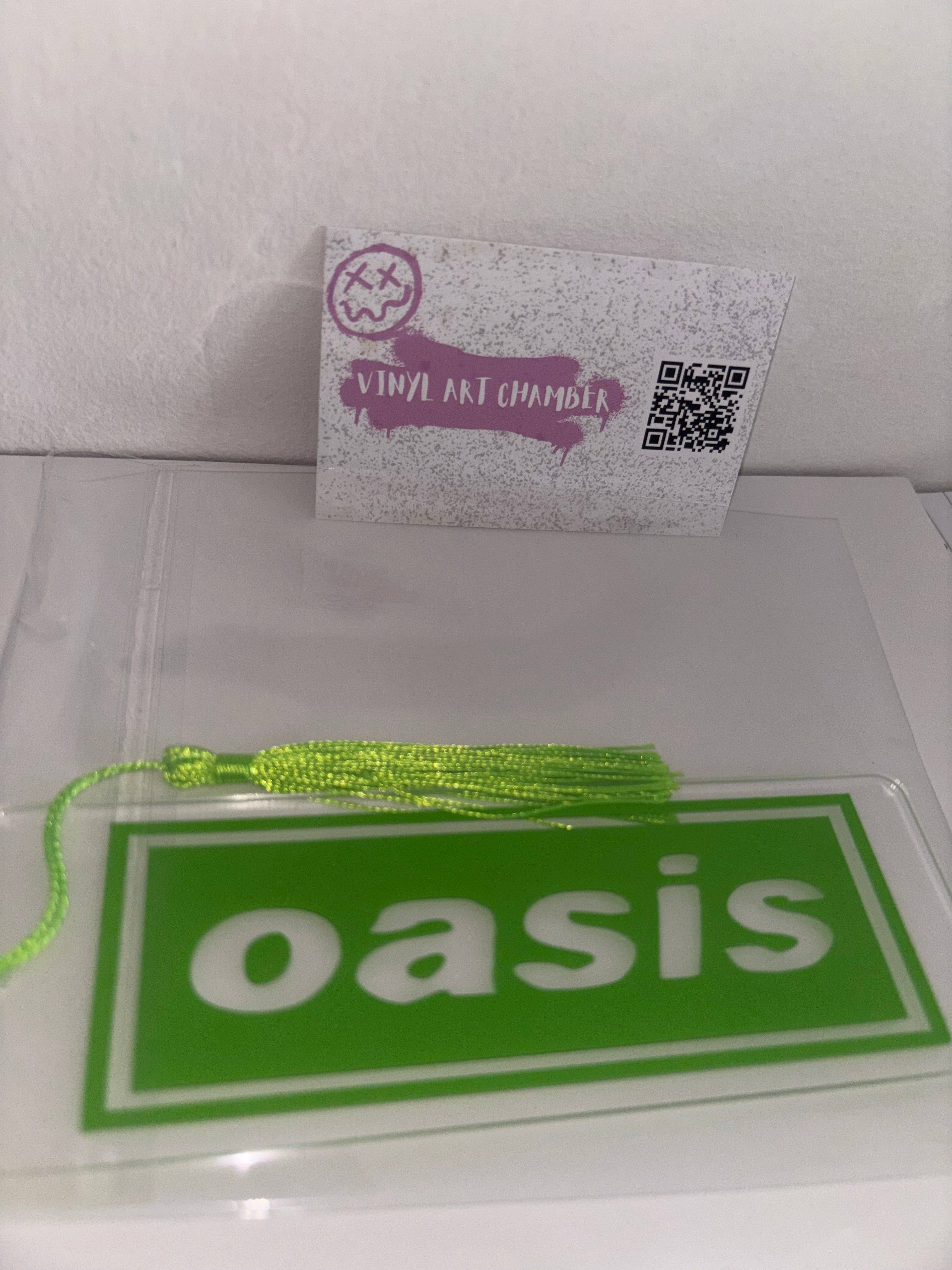 Acrylic Oasis Bookmark - Light Green