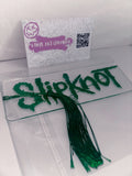 Acrylic Slipknot Bookmark - Dark Green
