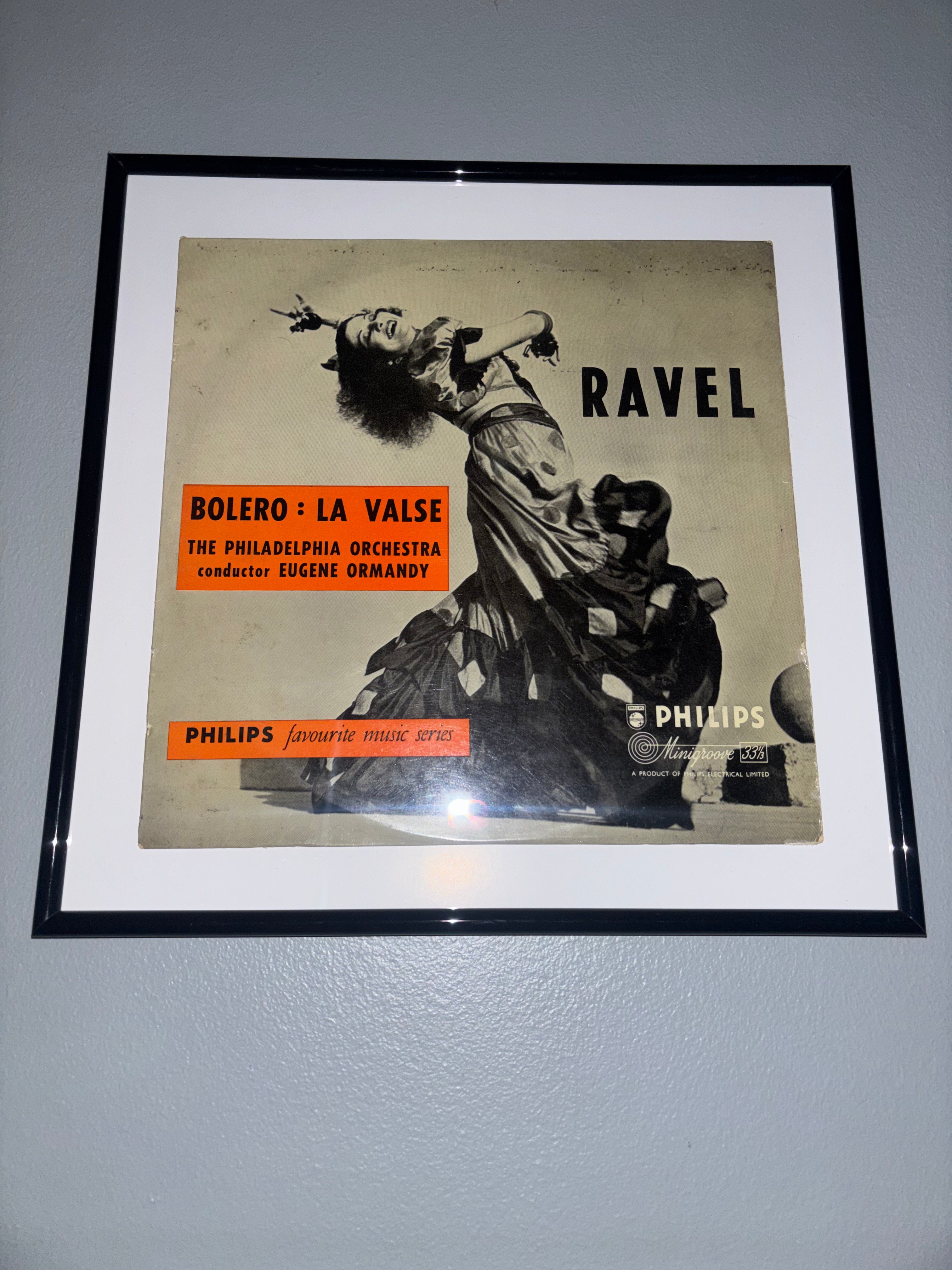 ‘Ravel - Bolero’ Original Record Sleeve Framed