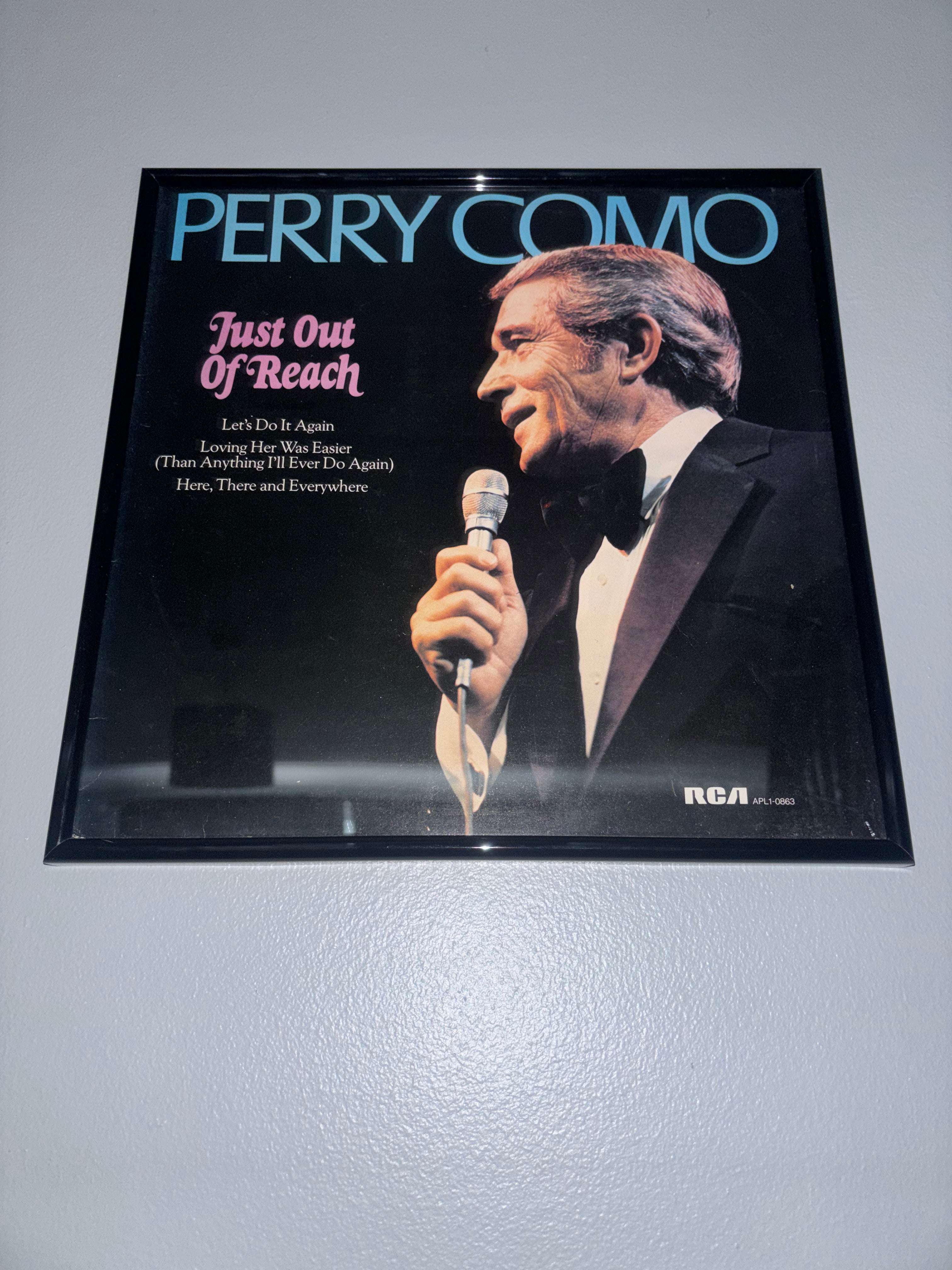 ‘Perry Como - Just Out Of Reach’ Original Record Sleeve Framed