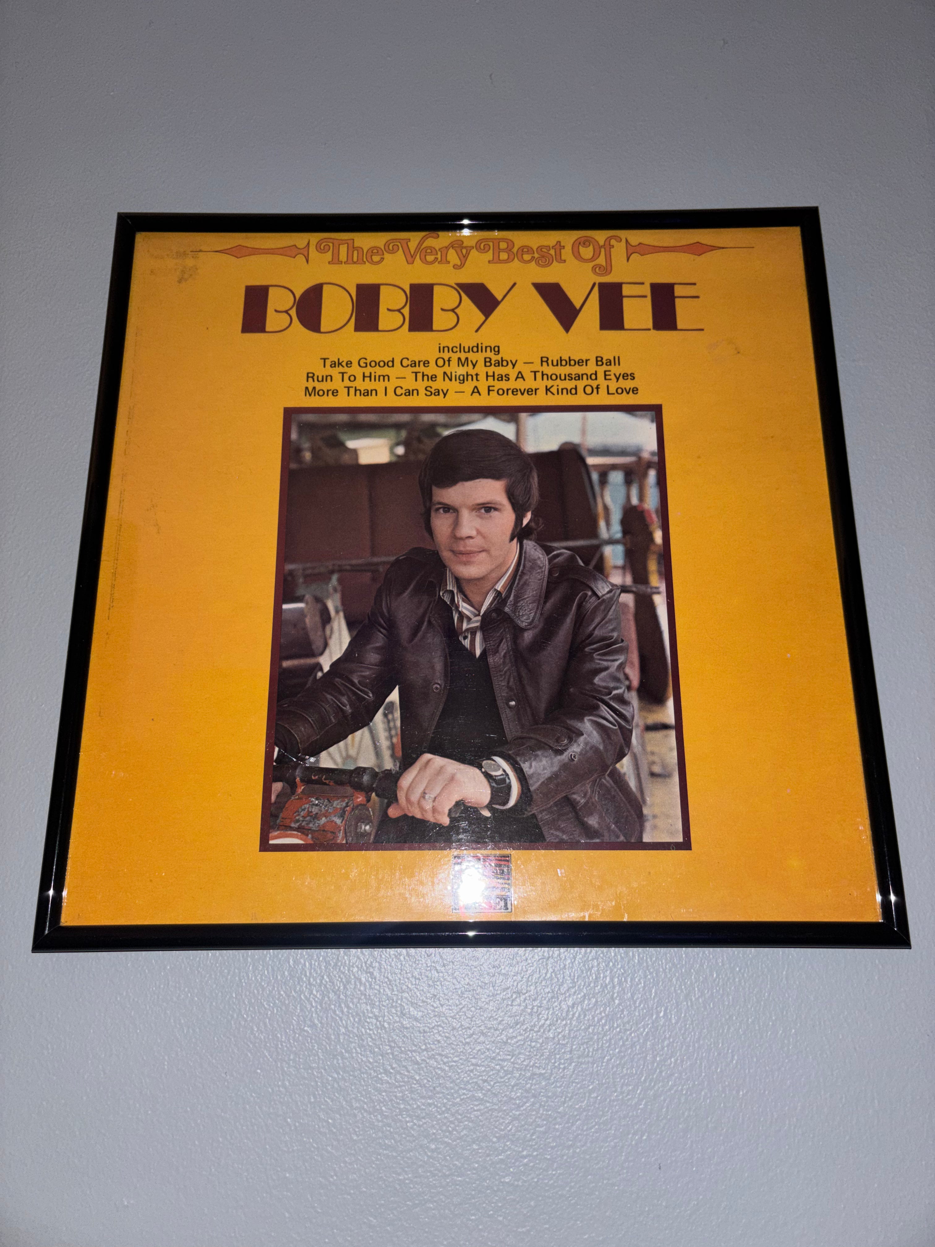 ‘The Very Best Of Bobby Vee’ Original Record Sleeve Framed