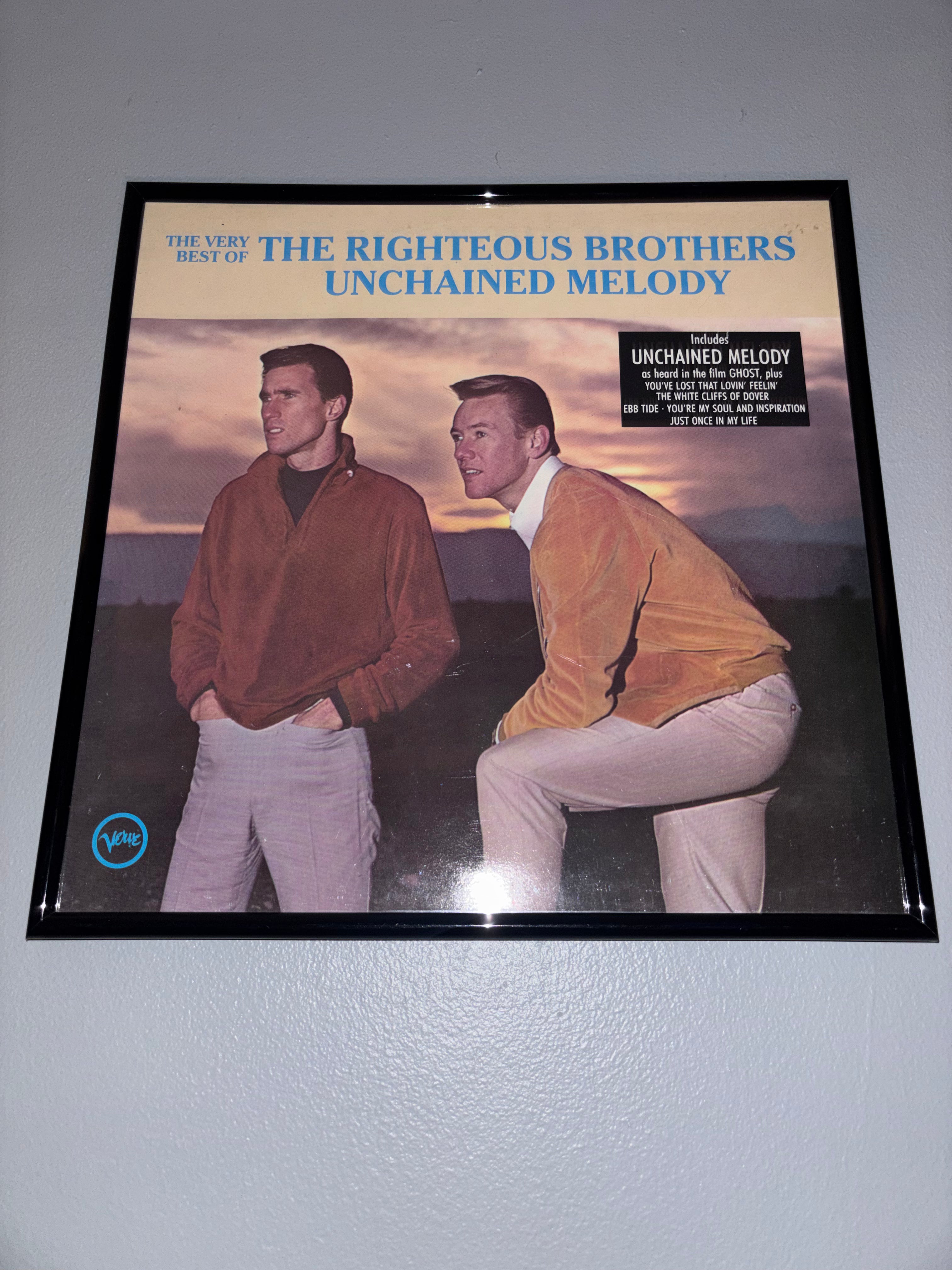 ‘The Righteous Brothers - Unchained Melody’ Original Record Sleeve Framed