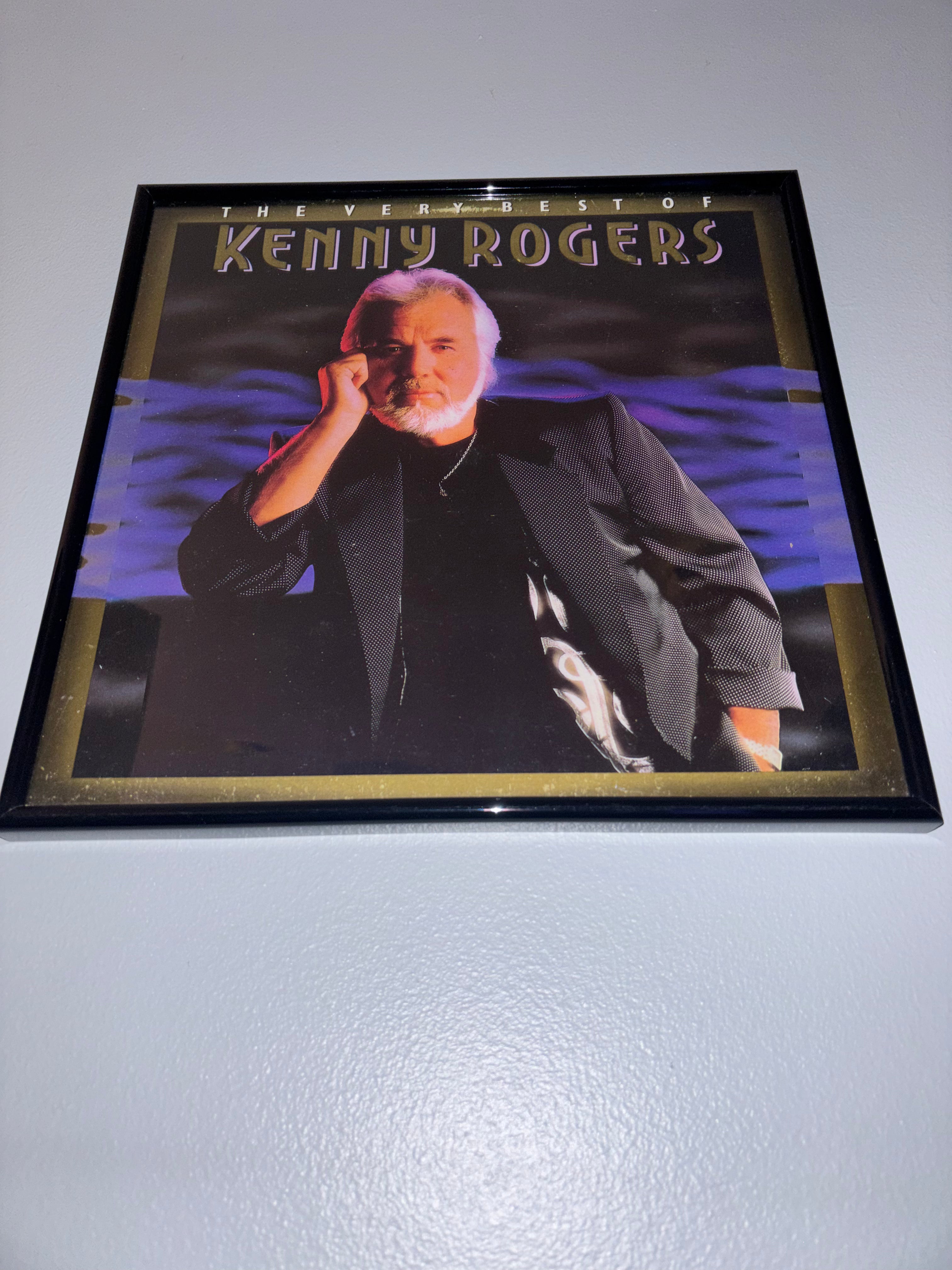 ‘The Best Of Kenny Rogers’ Original Record Sleeve Framed