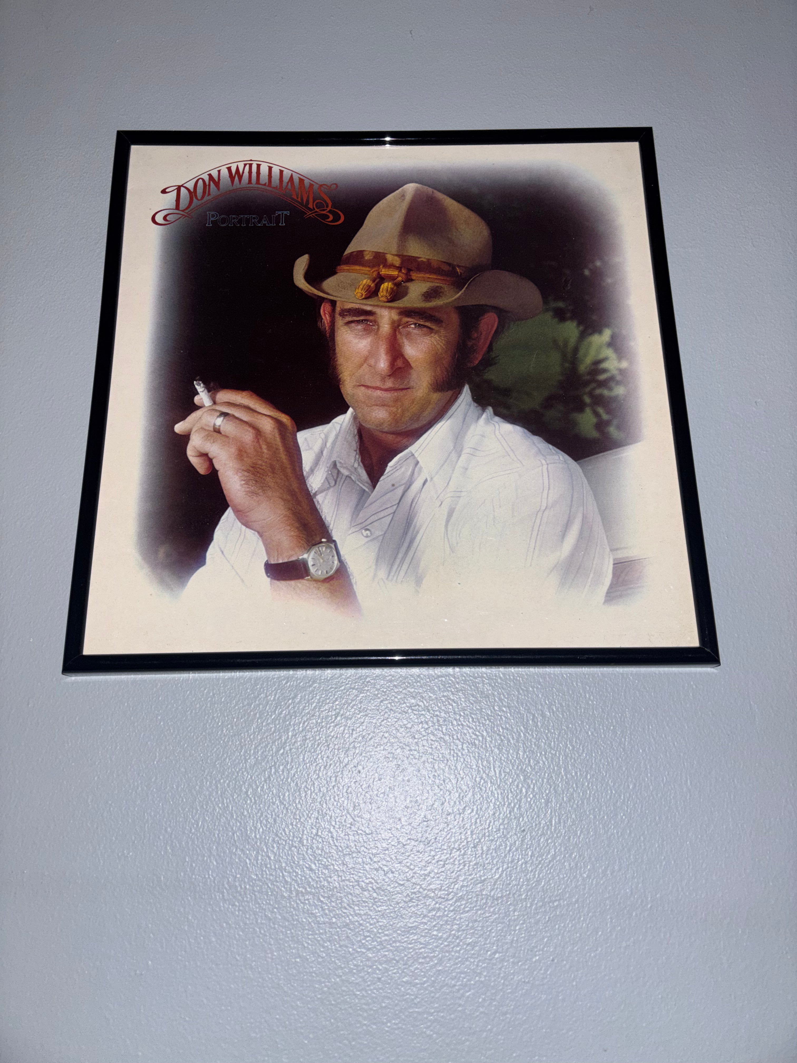 ‘Don Williams - Portrait’ Original Record Sleeve Framed