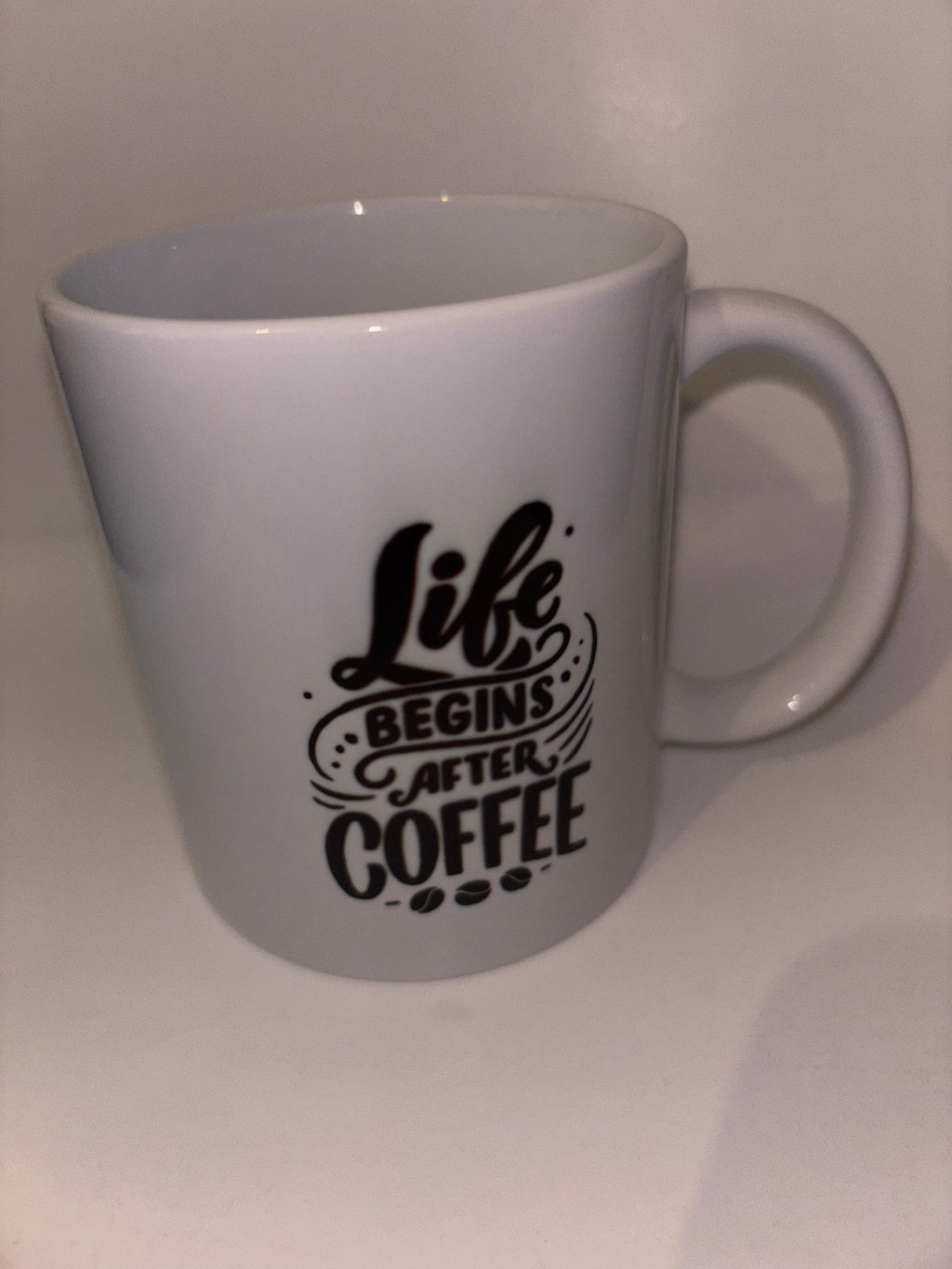 Mug 18 - Life Begins After Coffee (Imperfect) 11oz