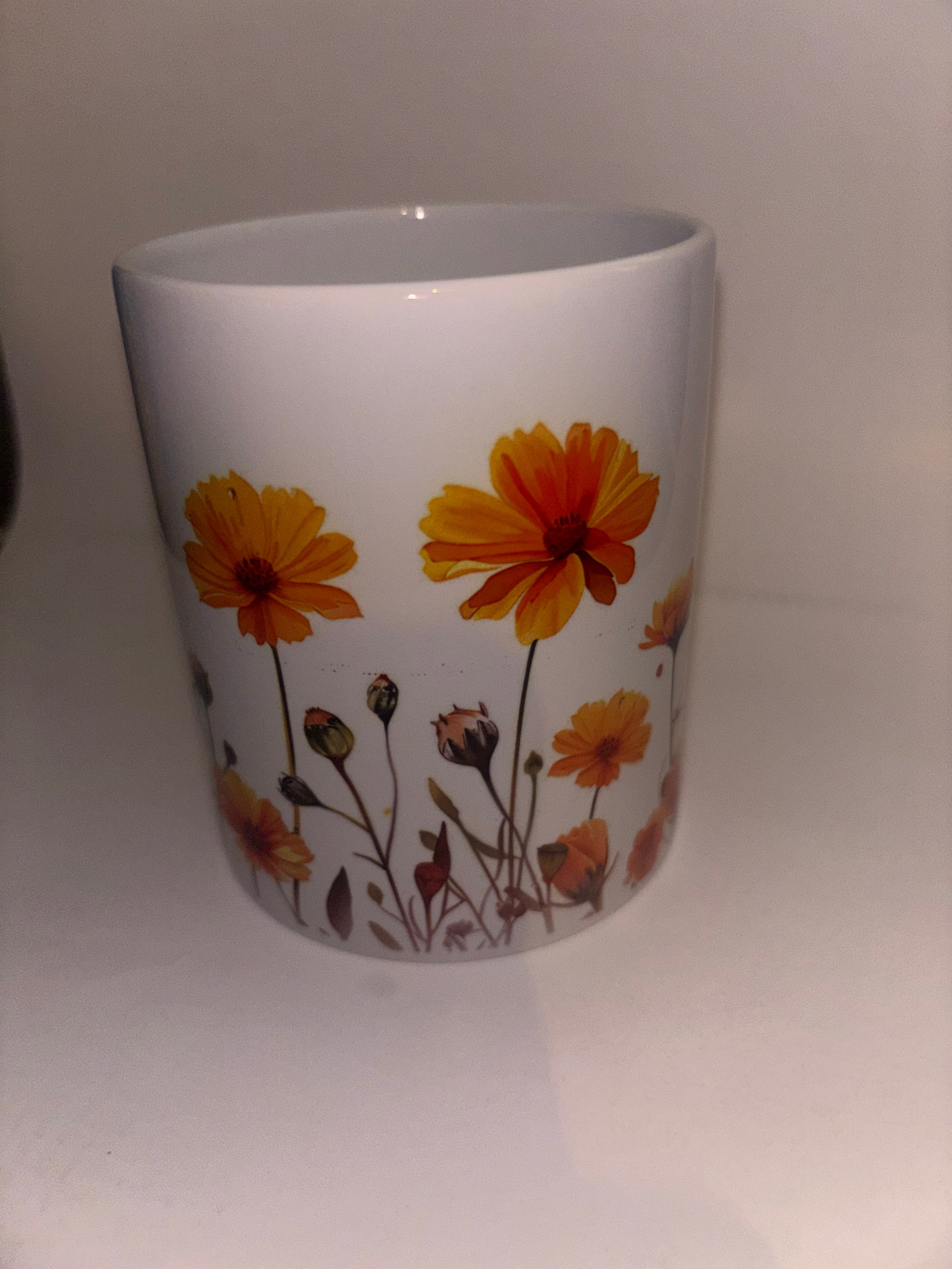 Mug 20 - Floral Mug (Imperfect) 11oz
