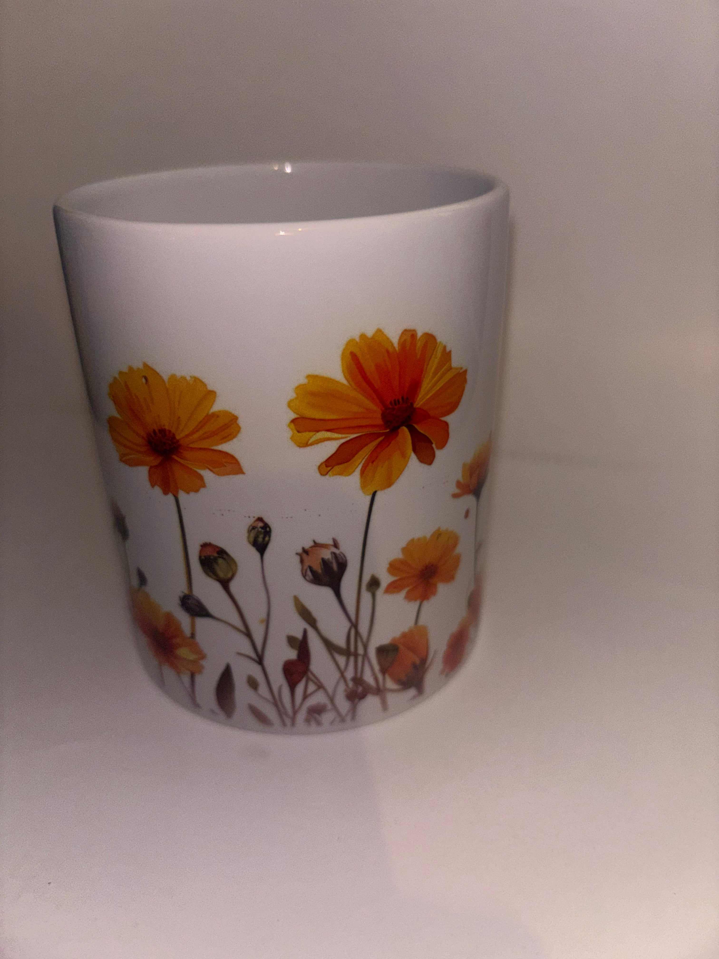 Mug 20 - Floral Mug (Imperfect) 11oz
