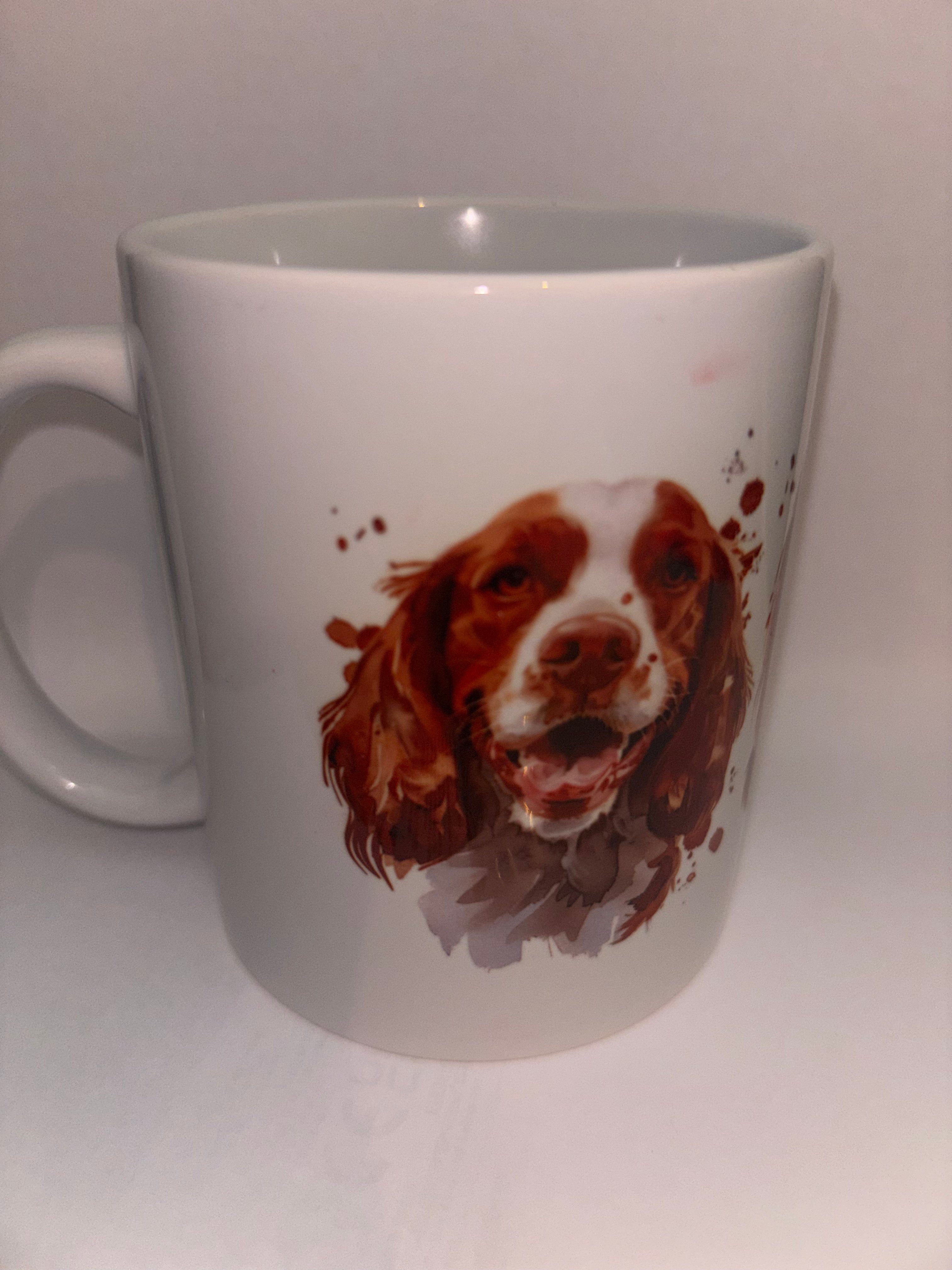 Mug 39 - Spaniel Dog 11oz (imperfect)