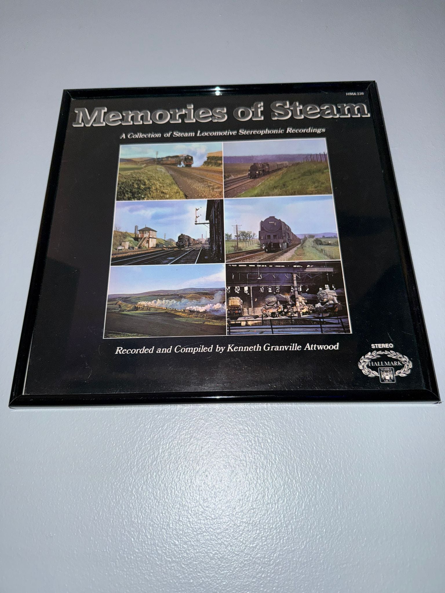 ‘Memories Of Steam’ Original Record Sleeve Framed