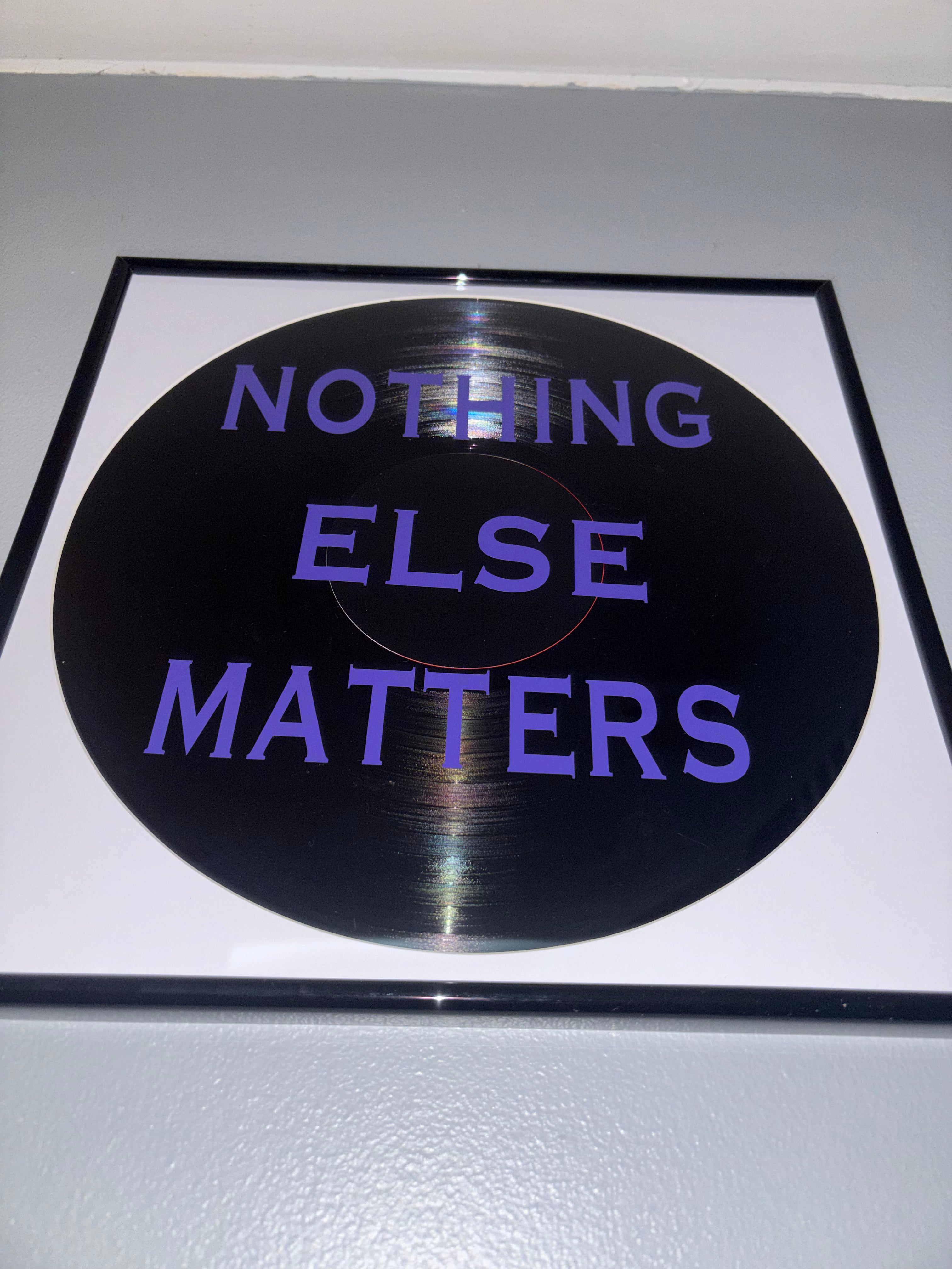 65) Metallica Framed Vinyl Art 12”