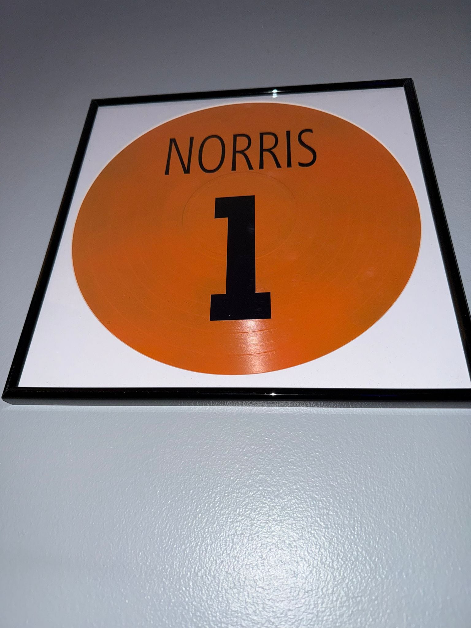 73) Lando Norris Framed Vinyl Art 12”