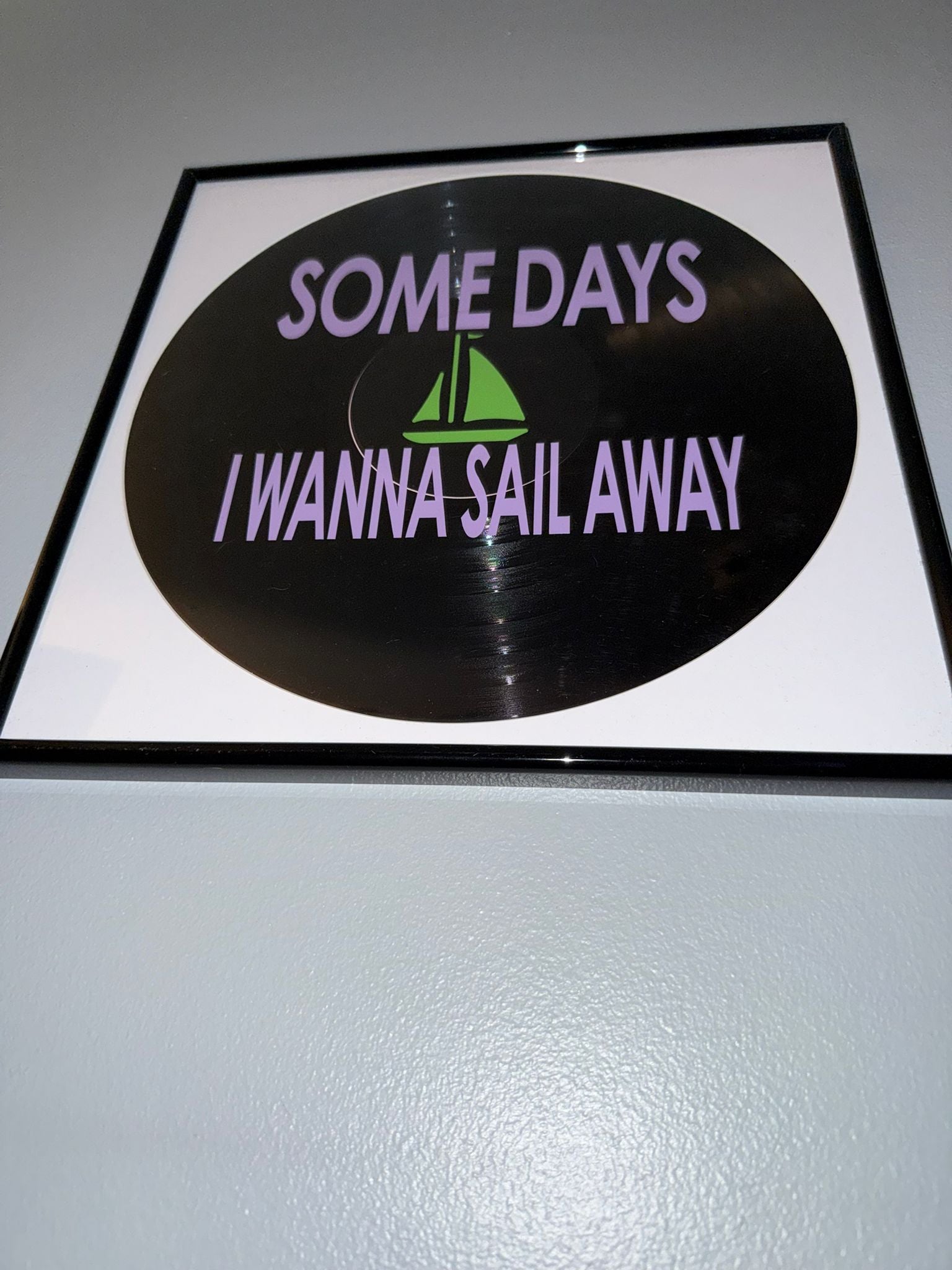 96) Sonny Fodera Framed Vinyl Art 12”