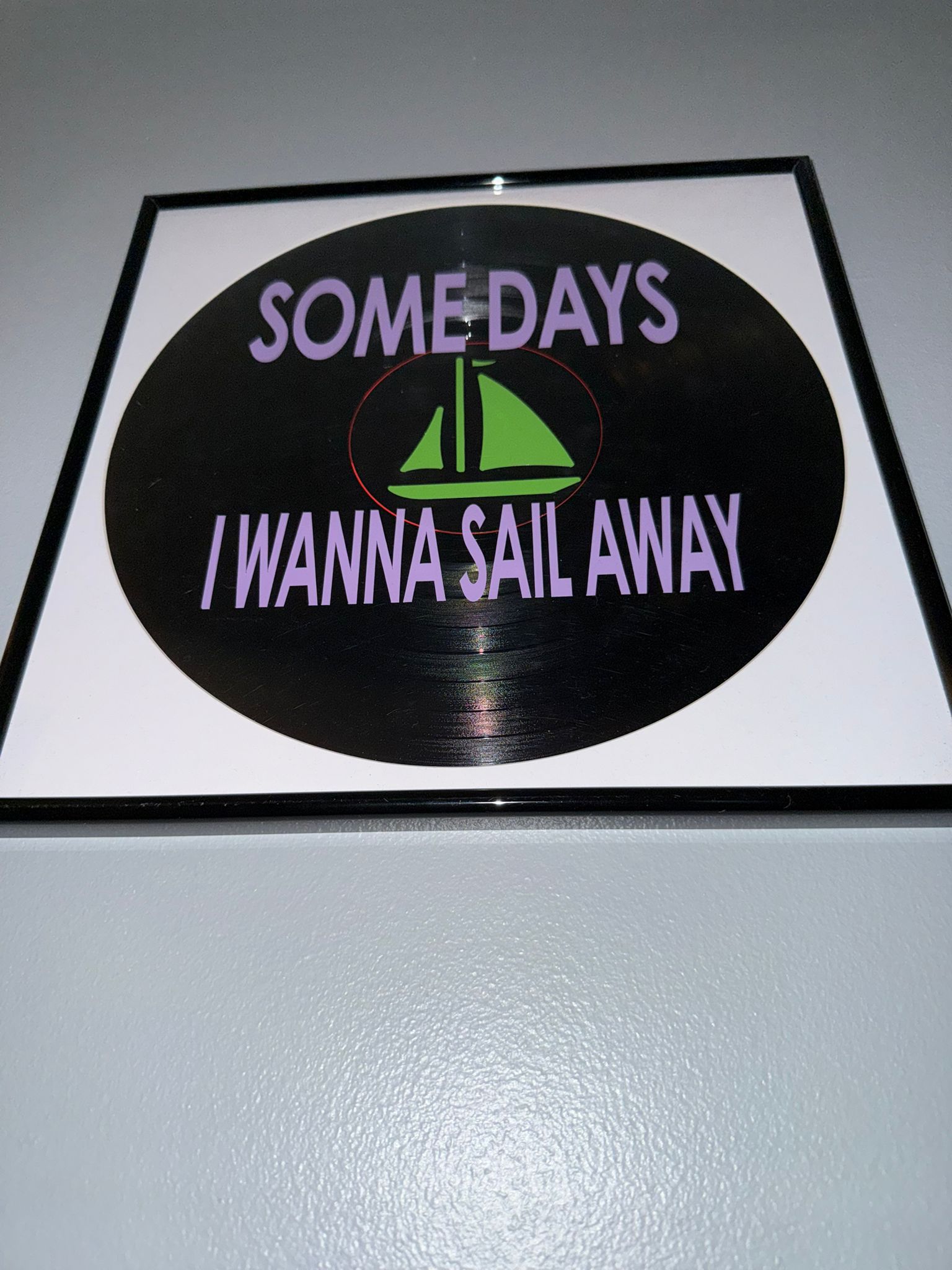 97) Sonny Fodera Framed Vinyl Art 12”