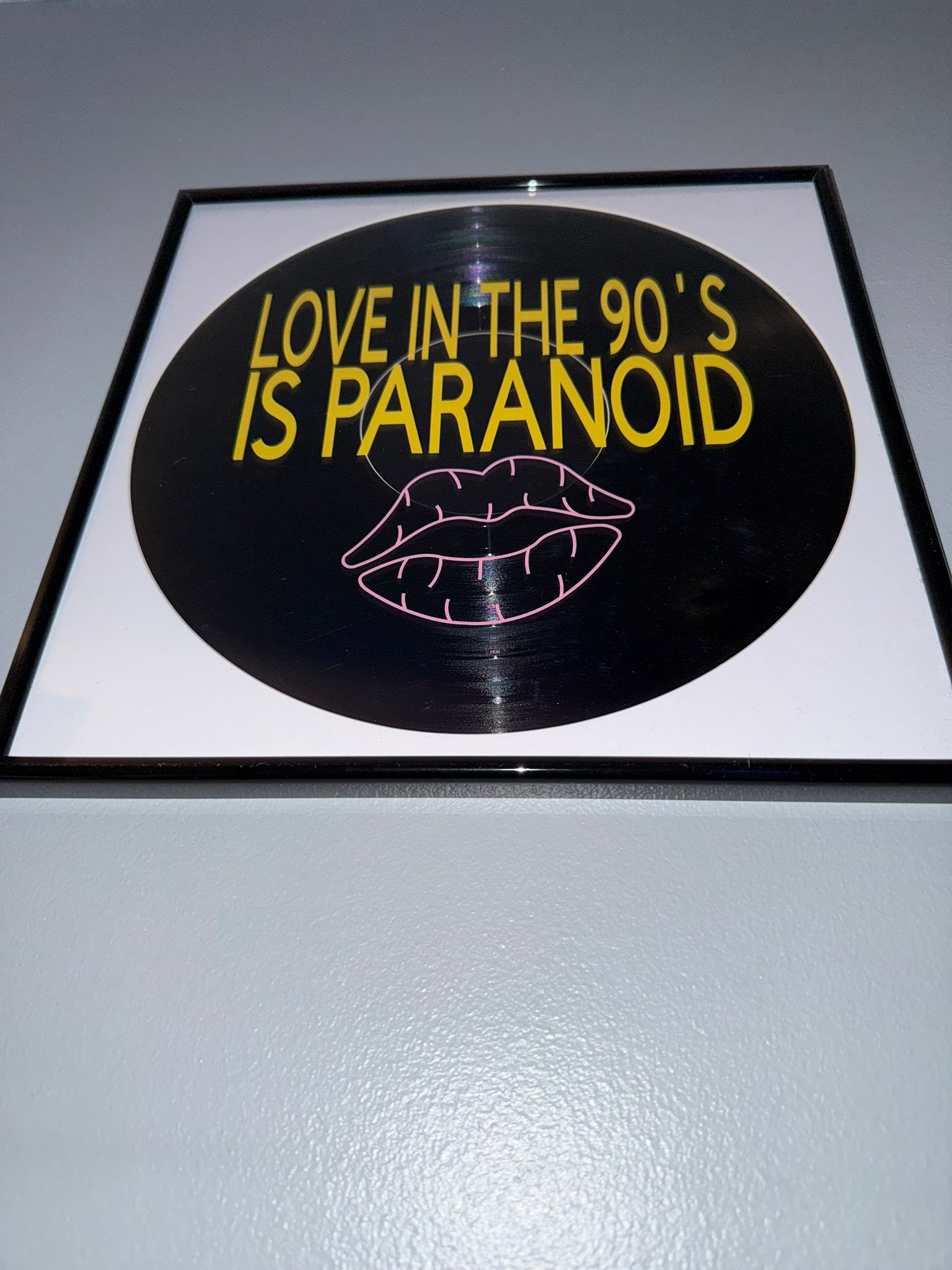 100) Blur Framed Vinyl Art 12”