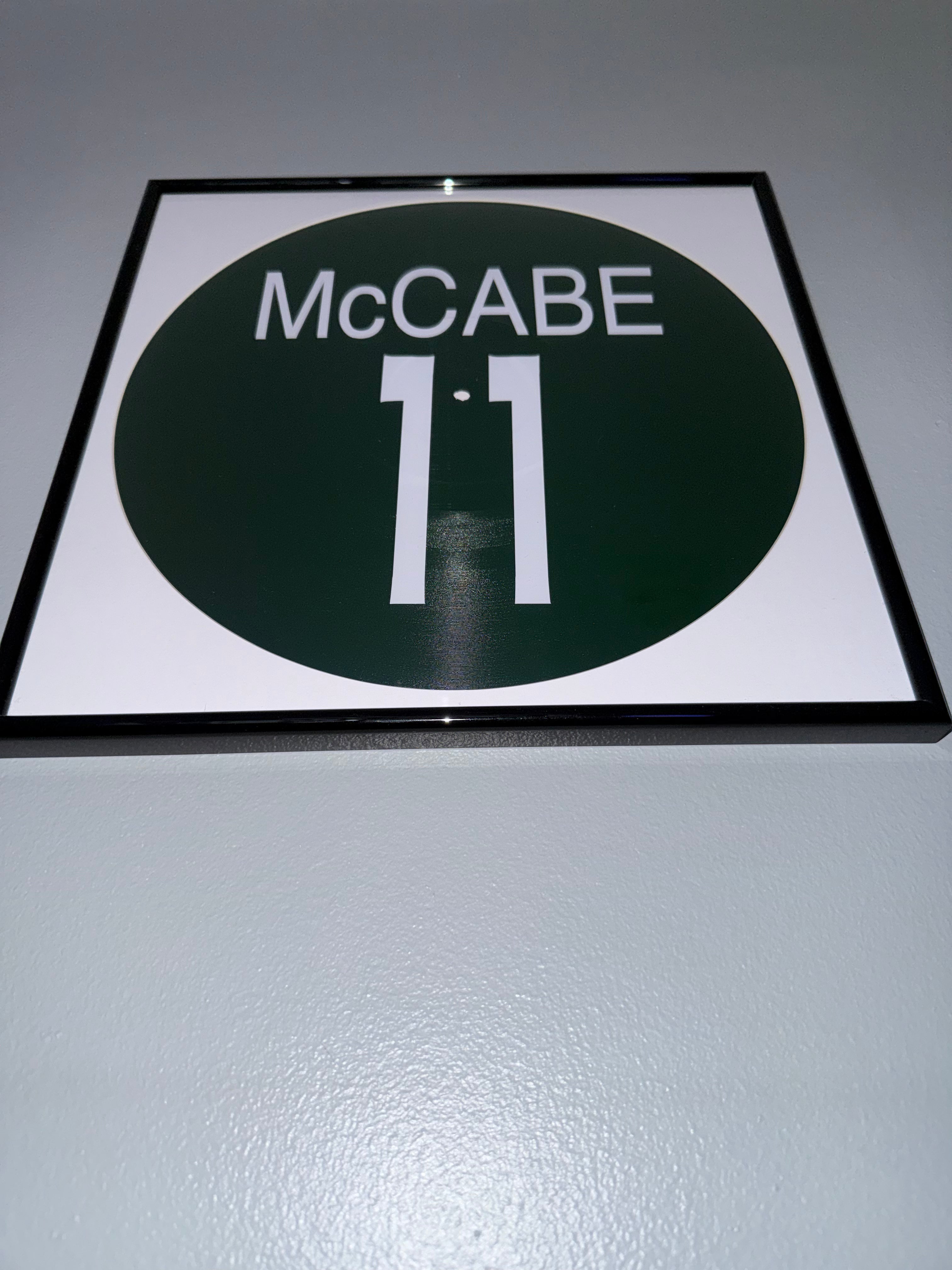 104) Katie McCabe Framed Vinyl Art 12”