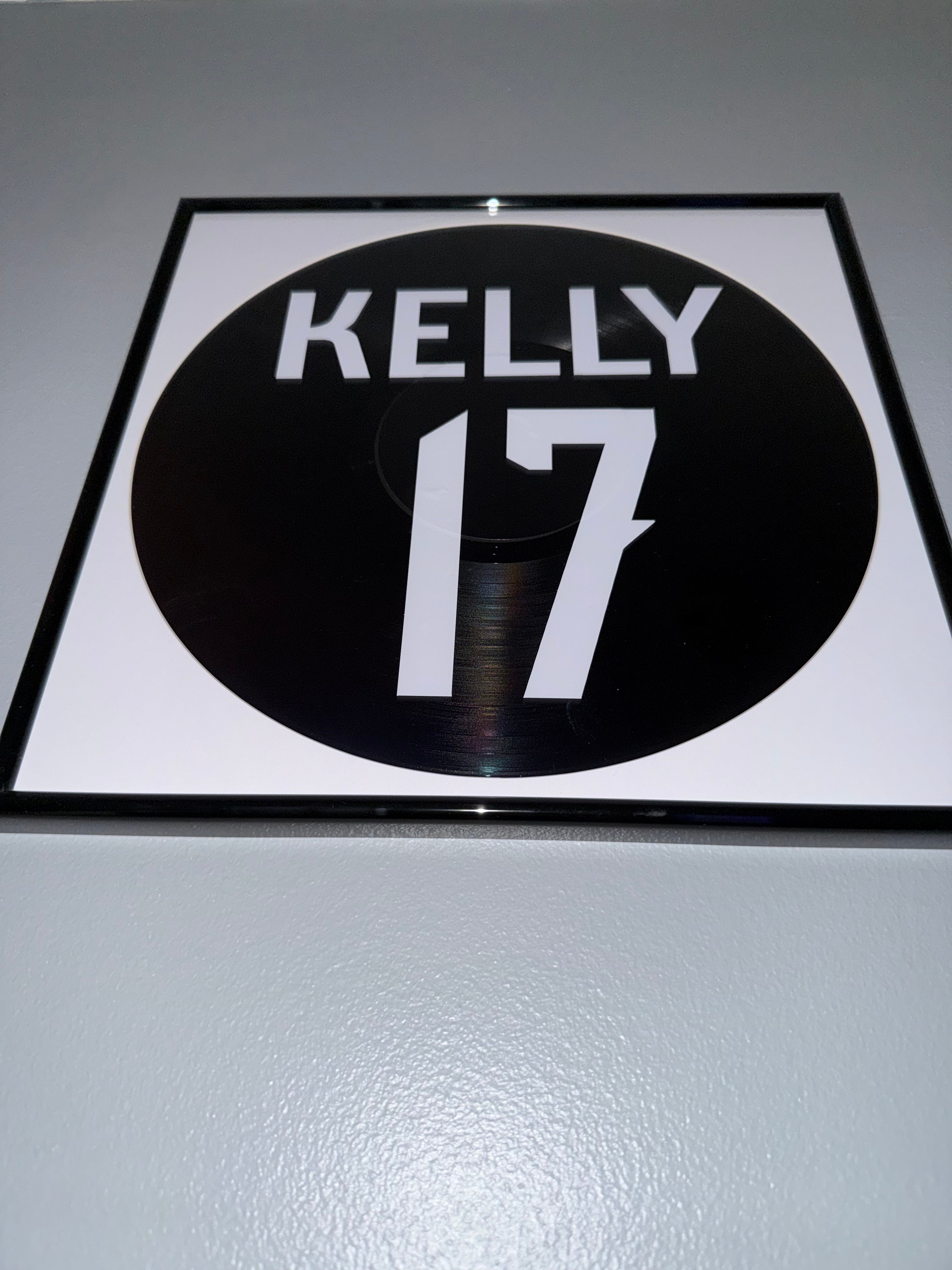 112) Chloe Kelly Framed Vinyl Art 12”