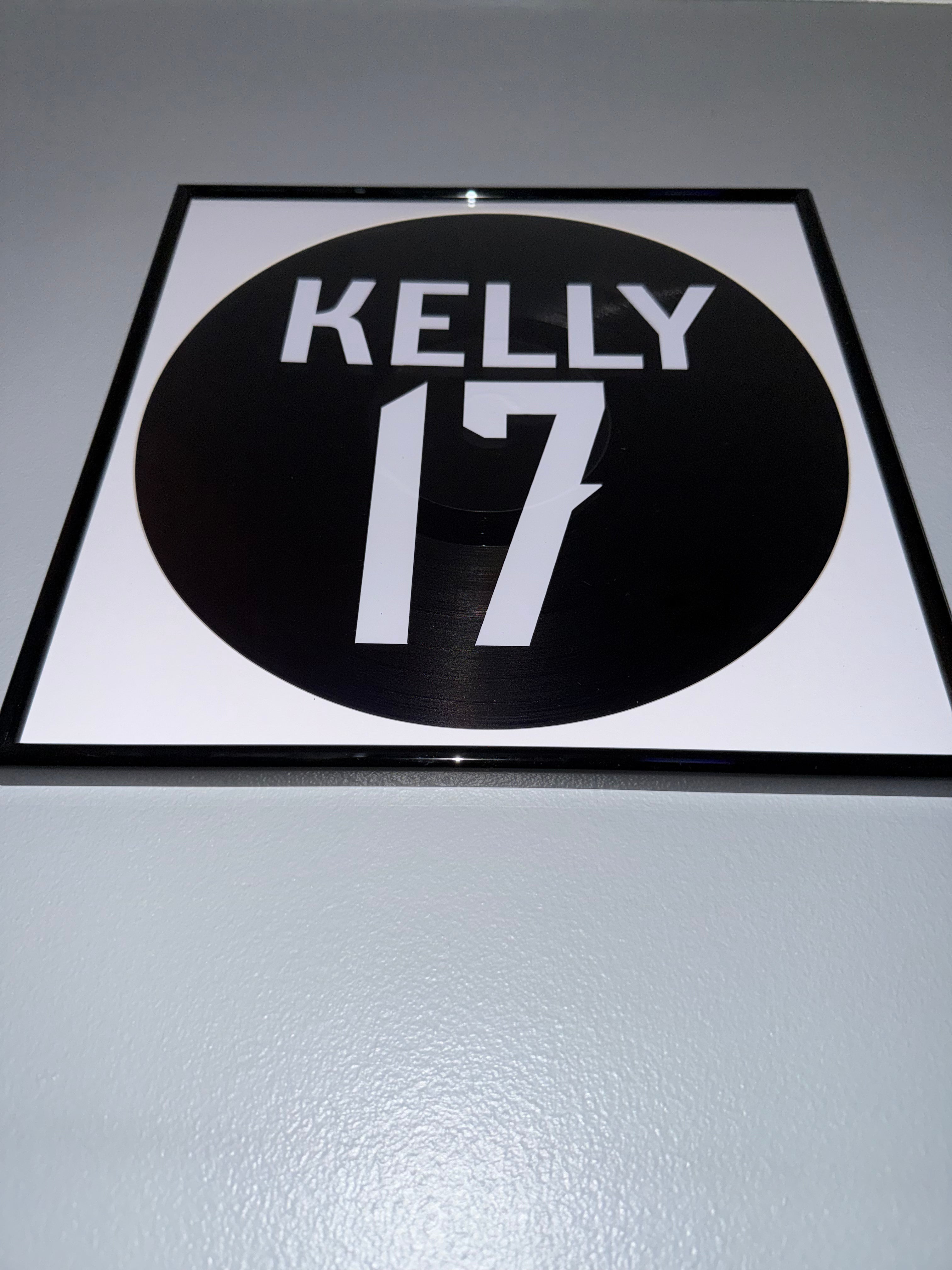 113) Chloe Kelly Framed Vinyl Art 12”