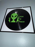 129) Alien Framed Vinyl Art 12”