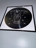133) Rock N Roll Framed Vinyl Art 12”