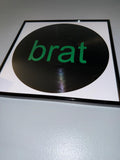 138) Brat Framed Vinyl Art 12”
