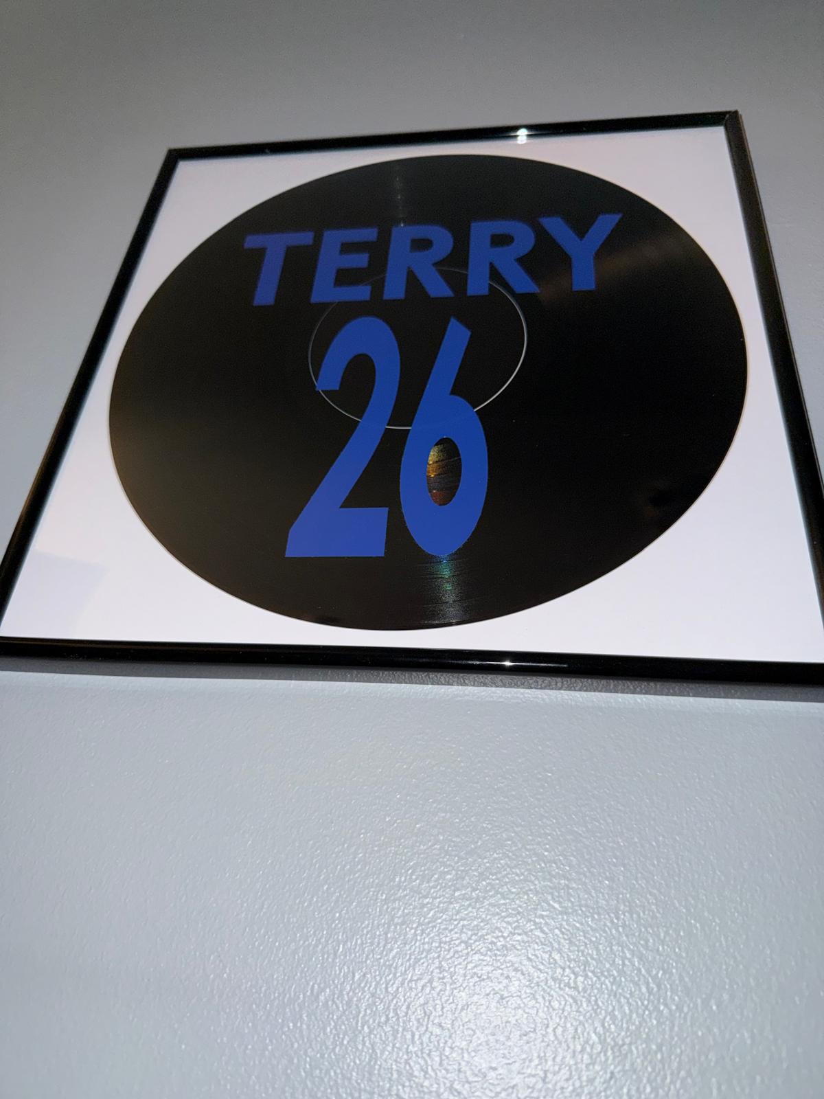 141) John Terry Framed Vinyl Art 12”