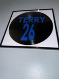 142) John Terry Framed Vinyl Art 12”