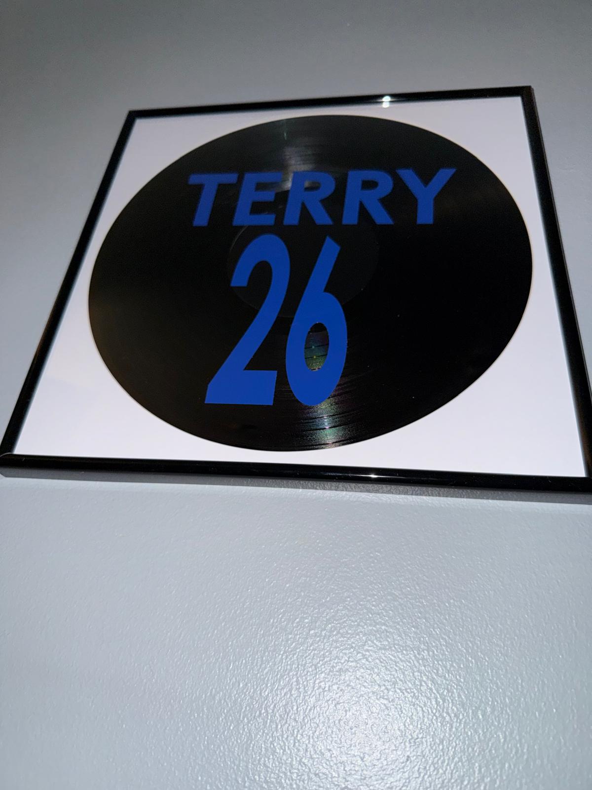 142) John Terry Framed Vinyl Art 12”
