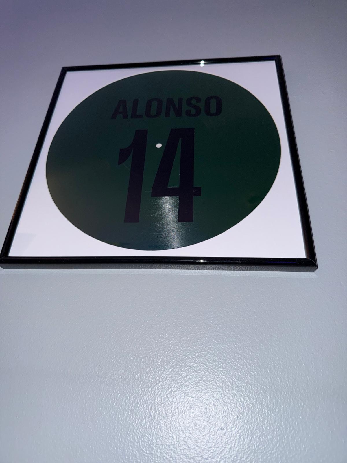 143) Fernando Alonso Framed Vinyl Art 12”