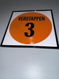 144) Max Verstappen Framed Vinyl Art 12”