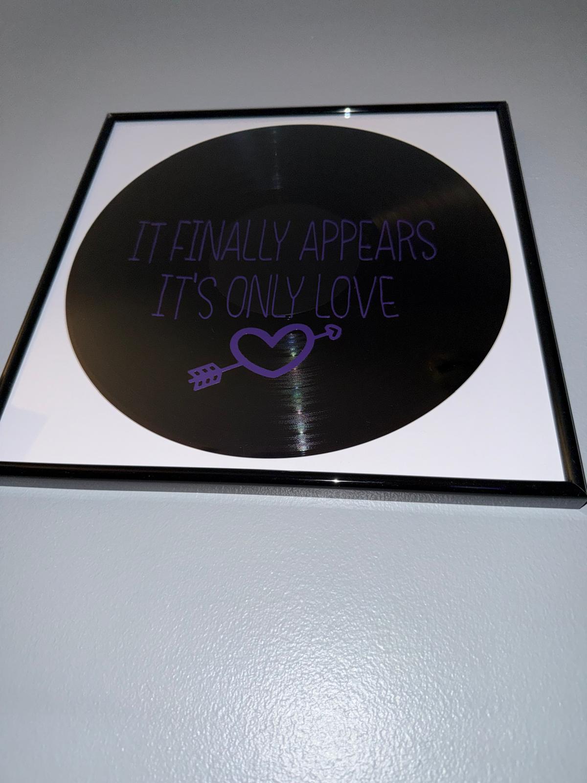 146) Harry Styles Framed Vinyl Art 12”