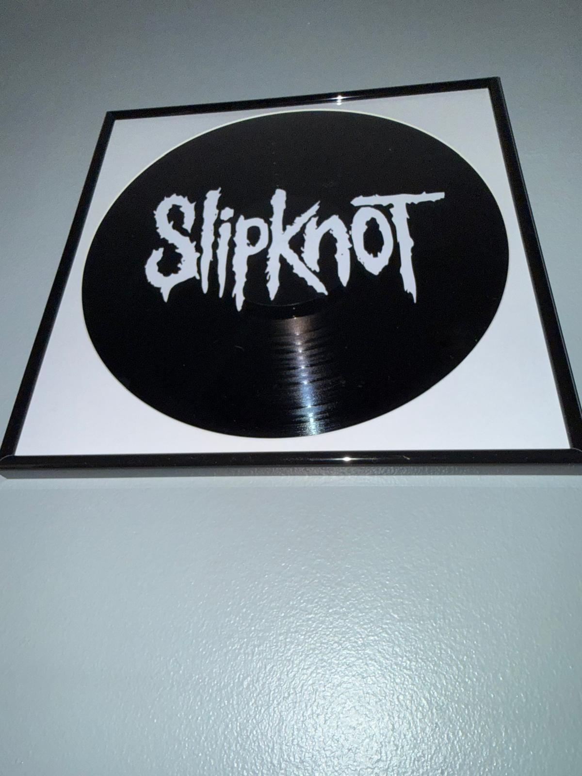 149) Slipknot Framed Vinyl Art 12”
