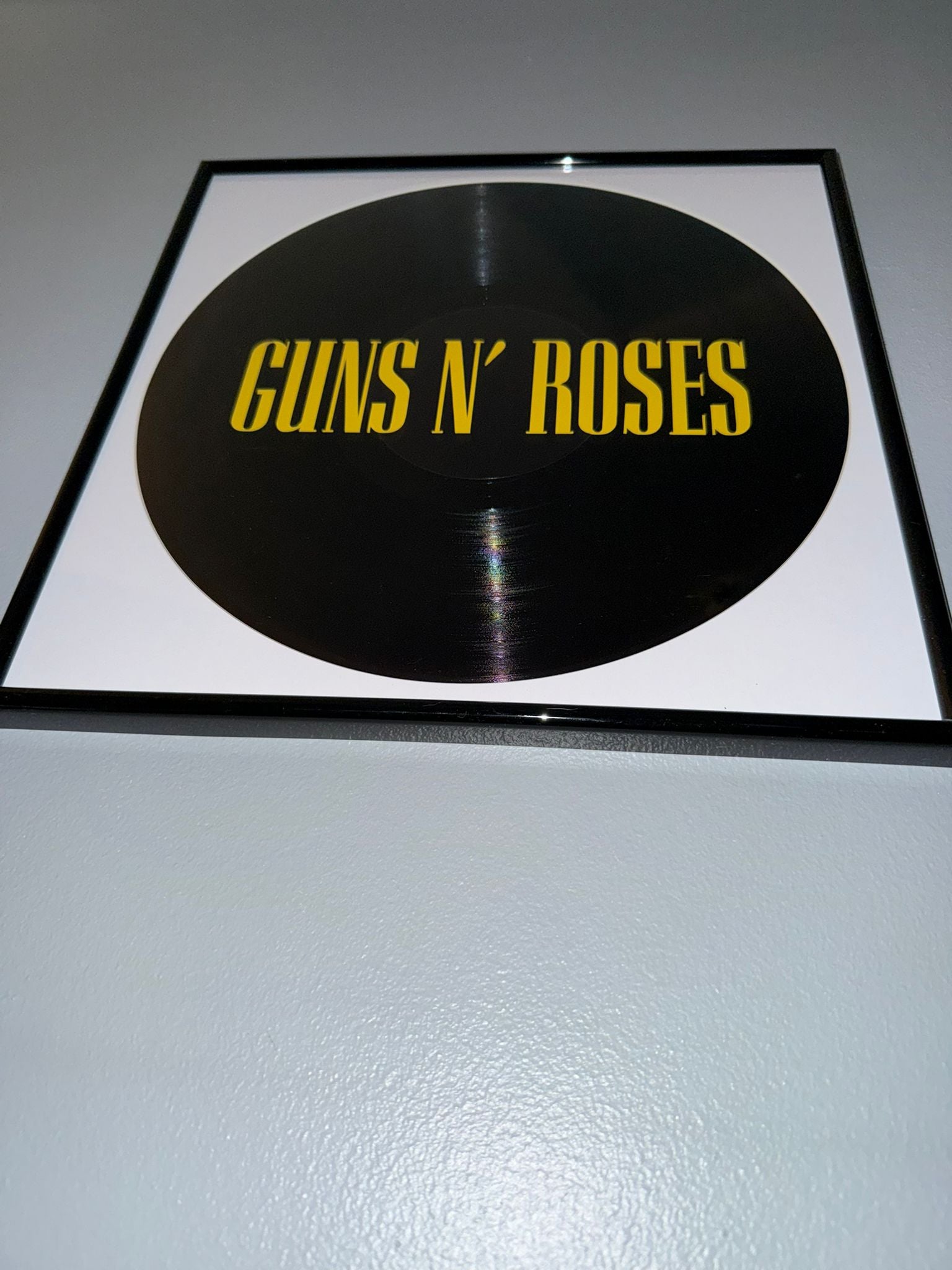 157) Guns N Roses Framed Vinyl Art 12”