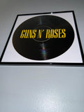 160) Guns N Roses Framed Vinyl Art 12”