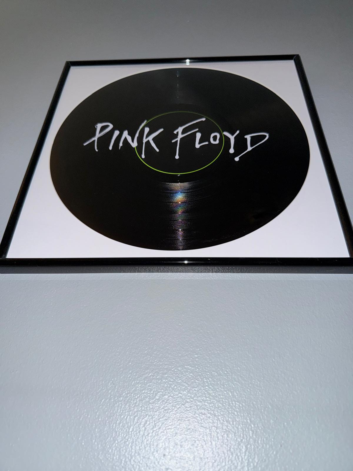 161) Pink Floyd Framed Vinyl Art 12”