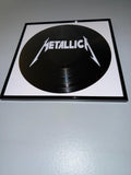 163) Metallica Framed Vinyl Art 12”