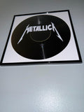 164) Metallica Framed Vinyl Art 12”