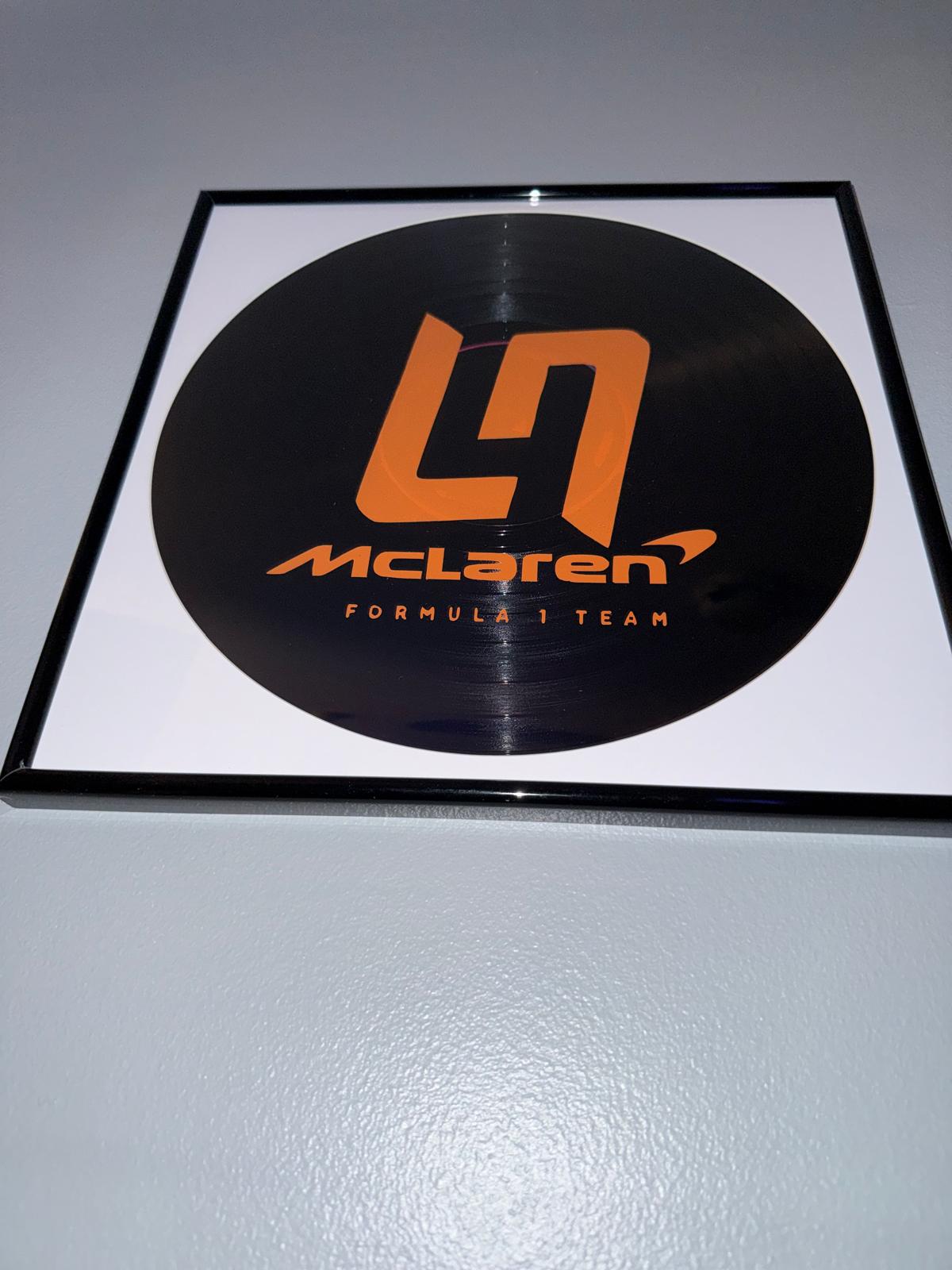 168) Lando Norris Framed Vinyl Art 12”