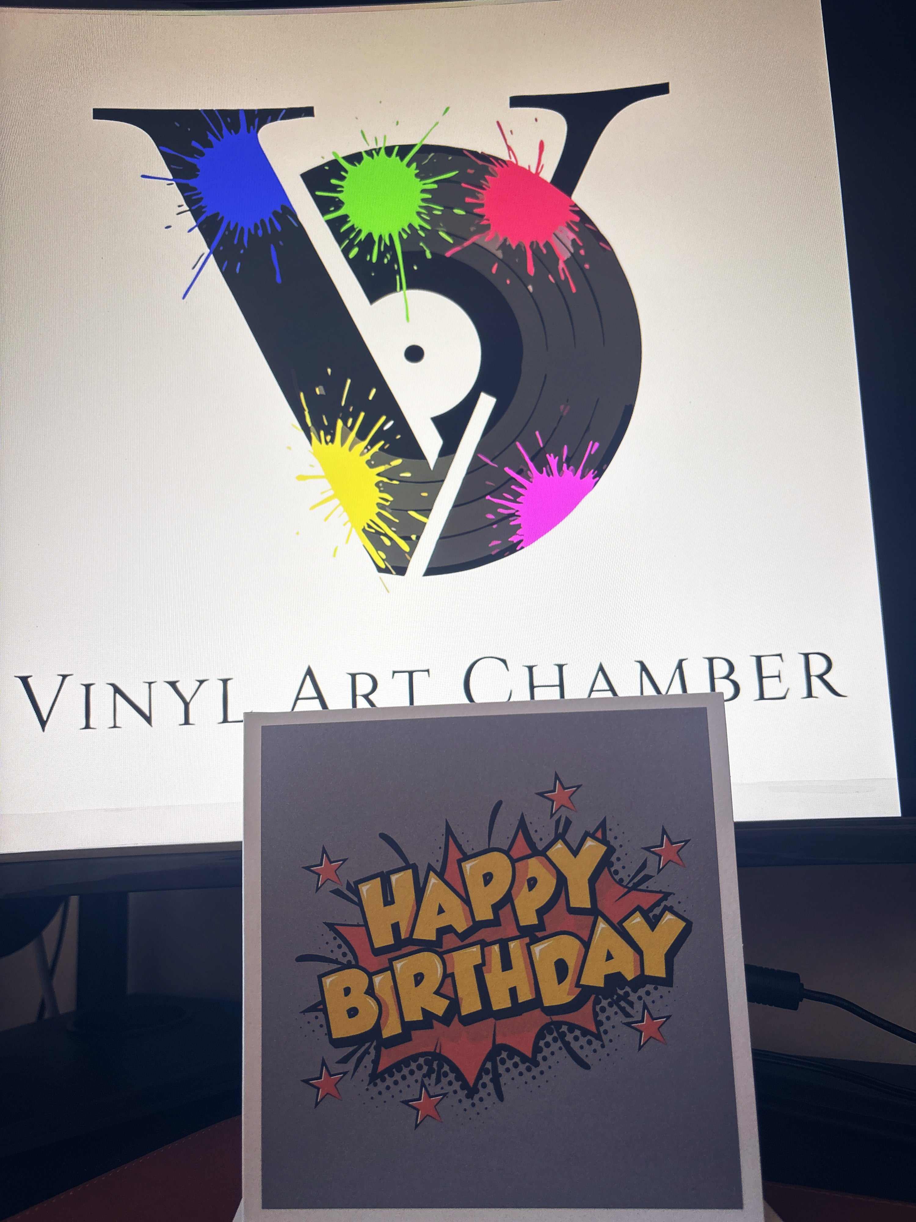 Happy Birthday Greetings Card
