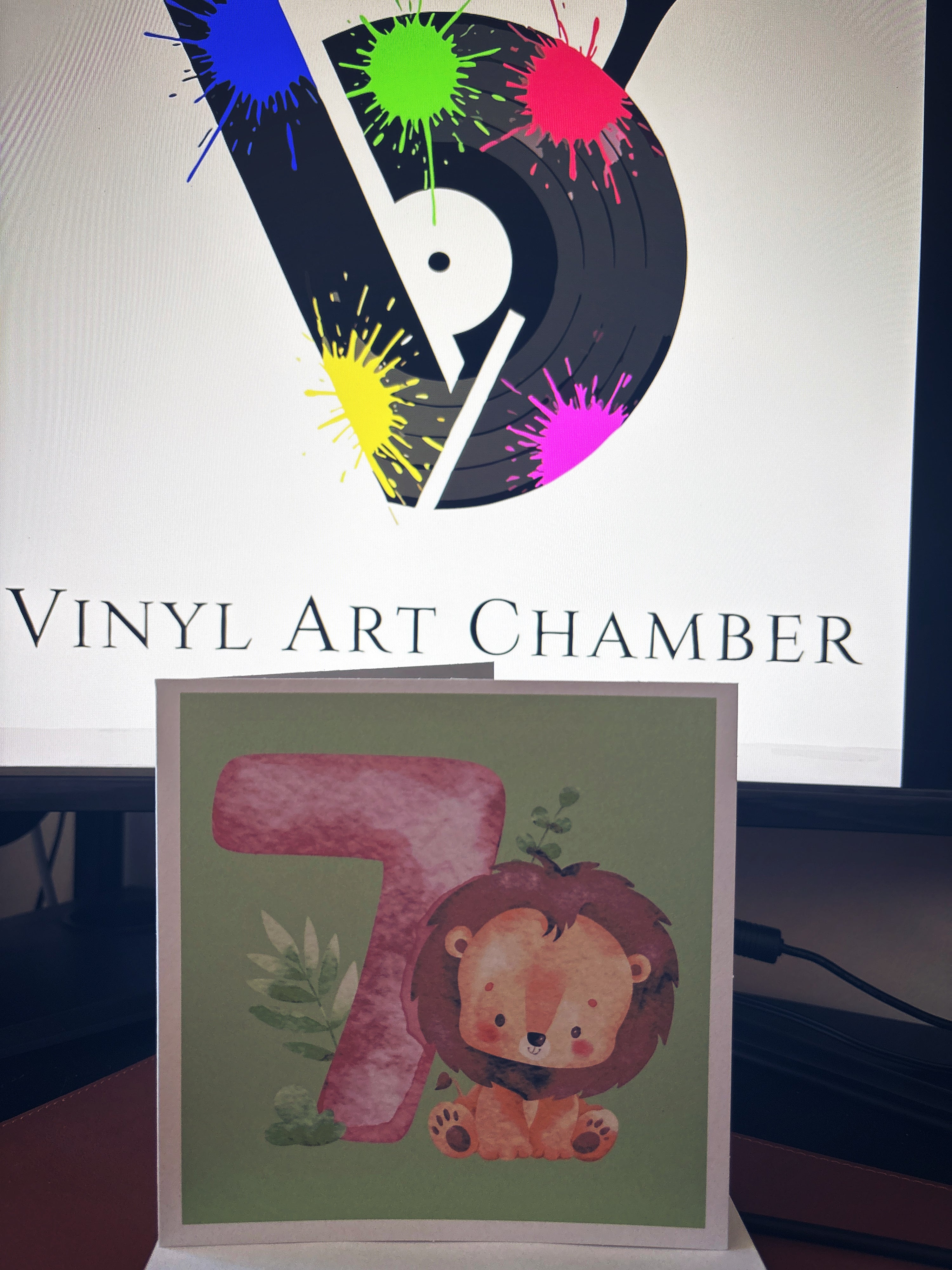 7th Birthday Greetings Card