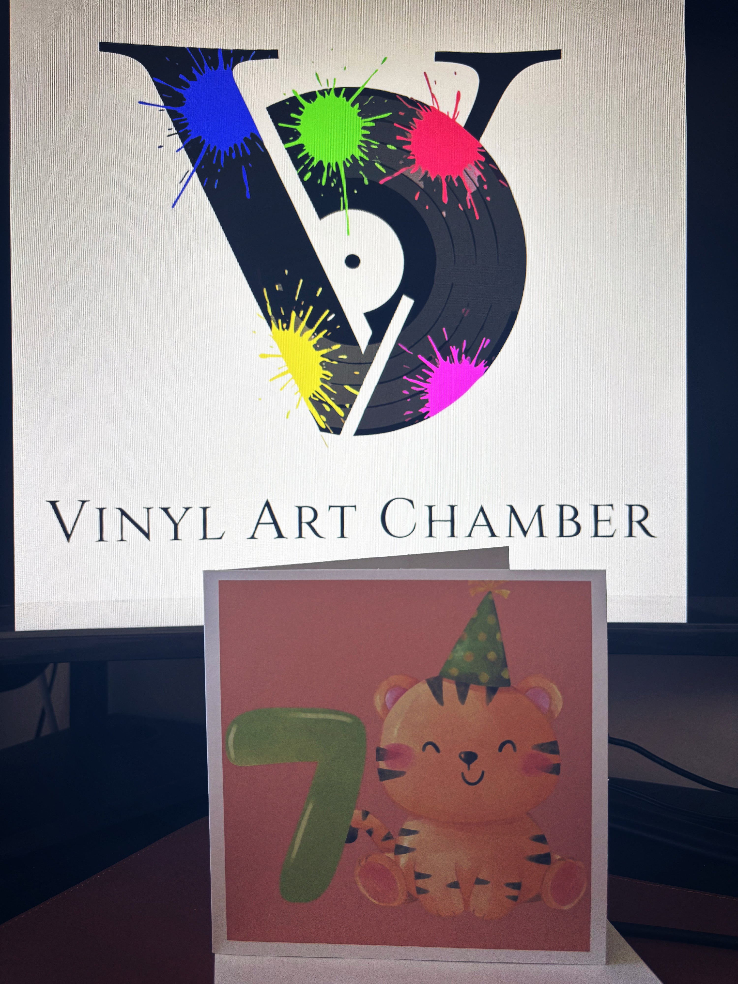 7th Birthday Greetings Card