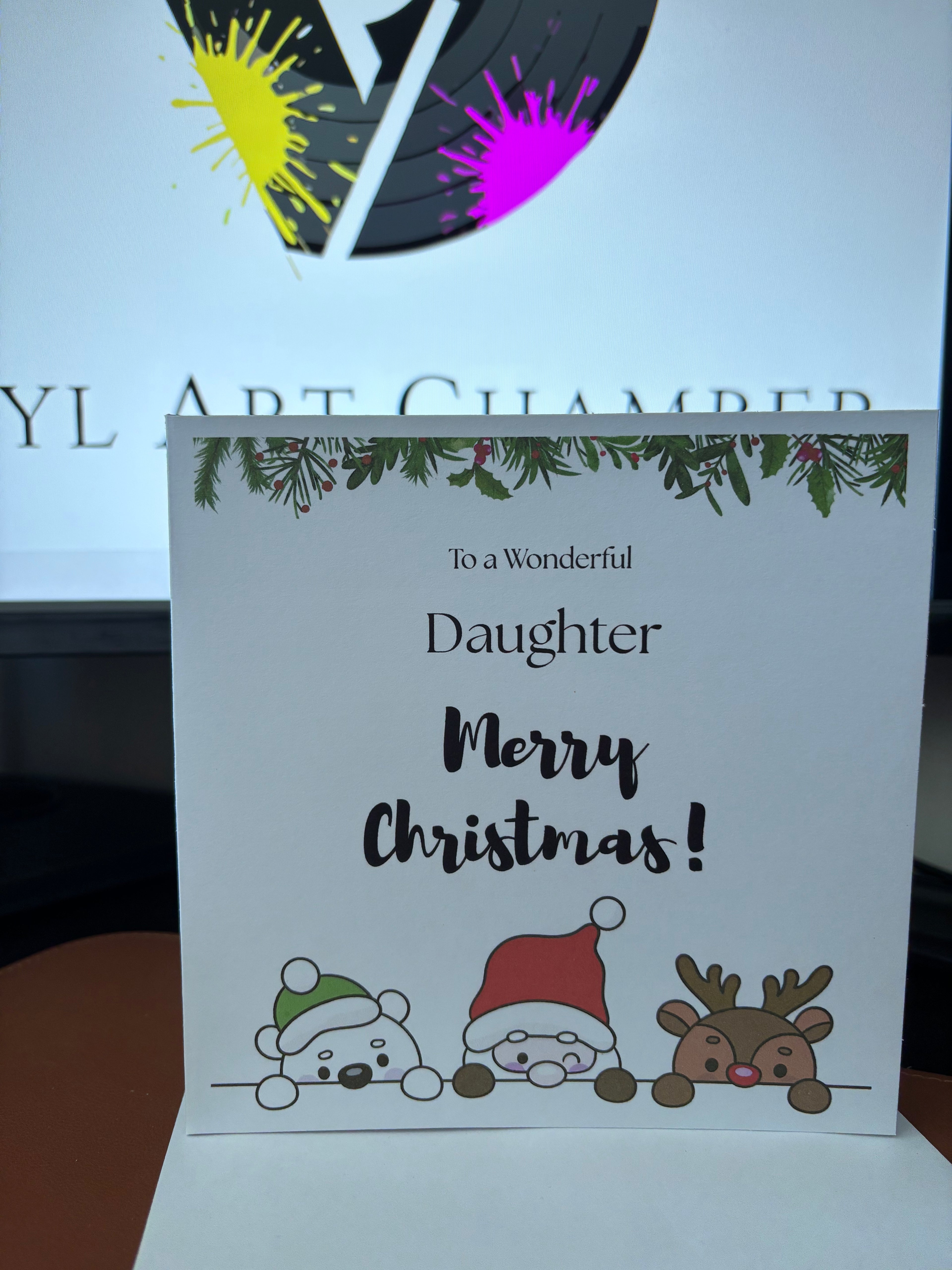 Daughter Christmas Greetings Card