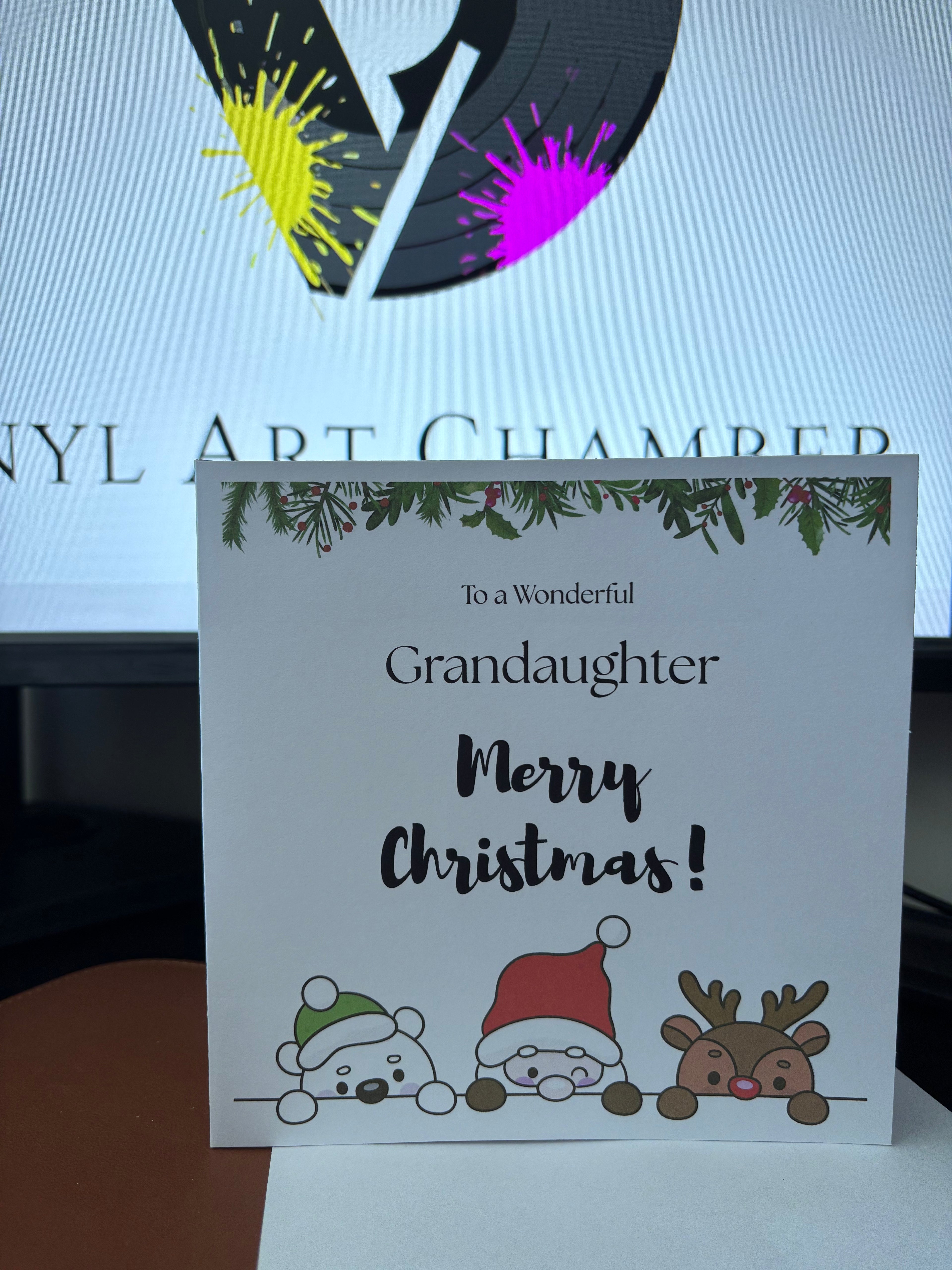Granddaughter Christmas Greetings Card