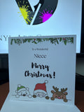 Niece Christmas Greetings Card