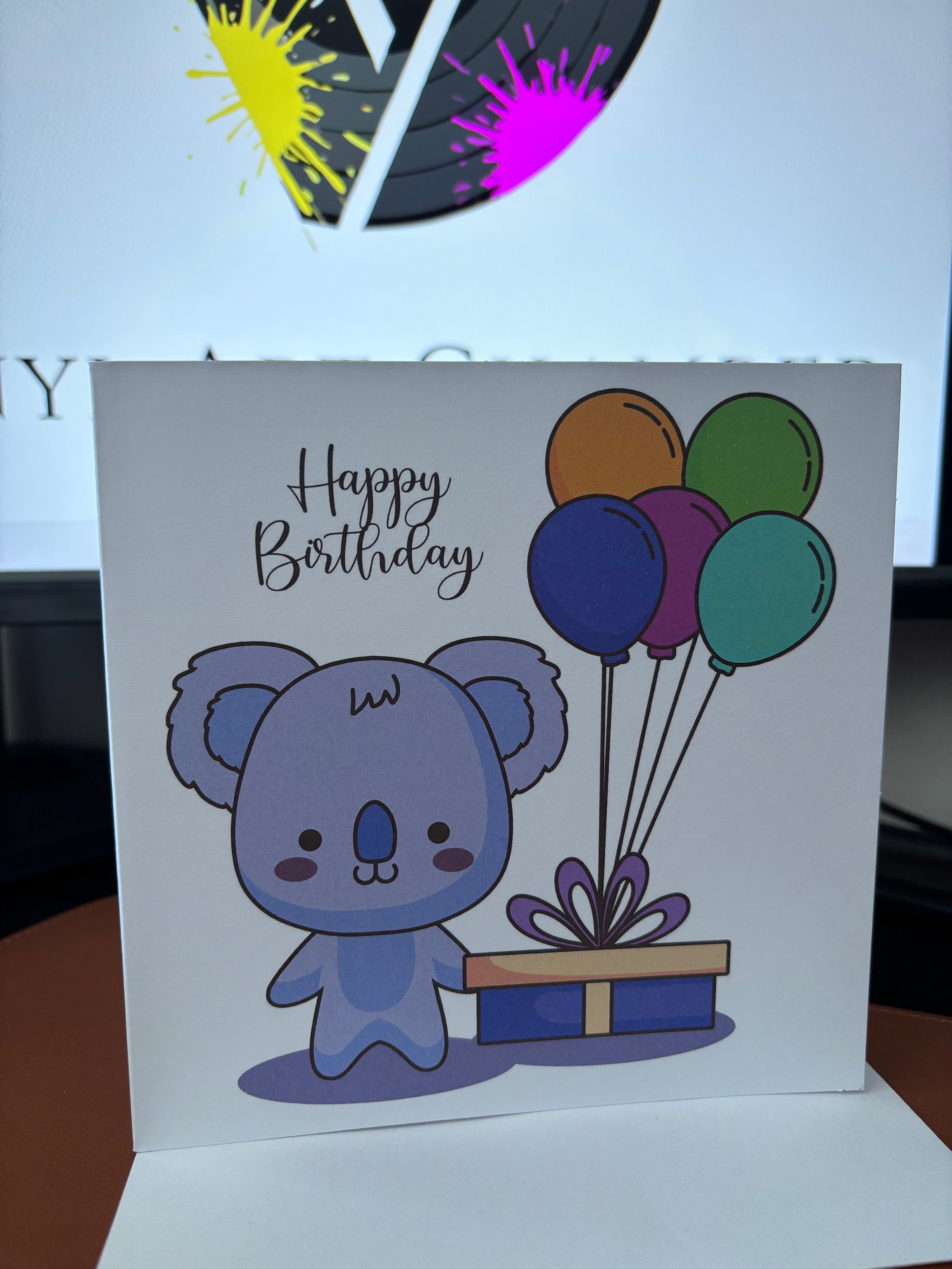 Happy Birthday Greetings Card